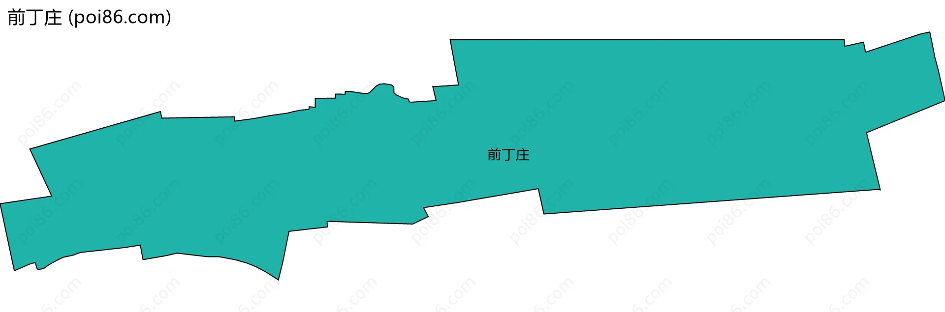 前丁庄边界地图