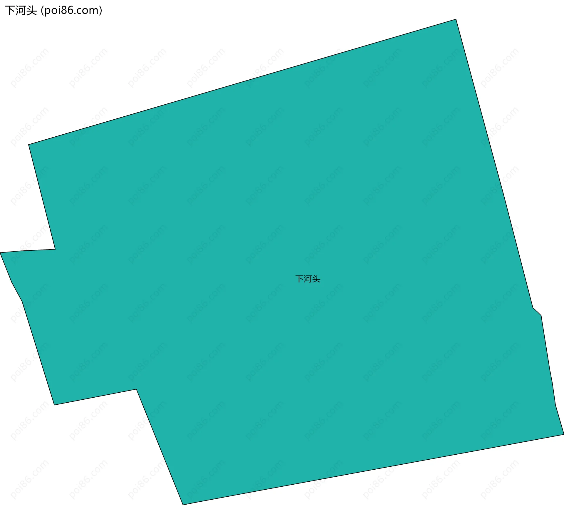 下河头边界地图