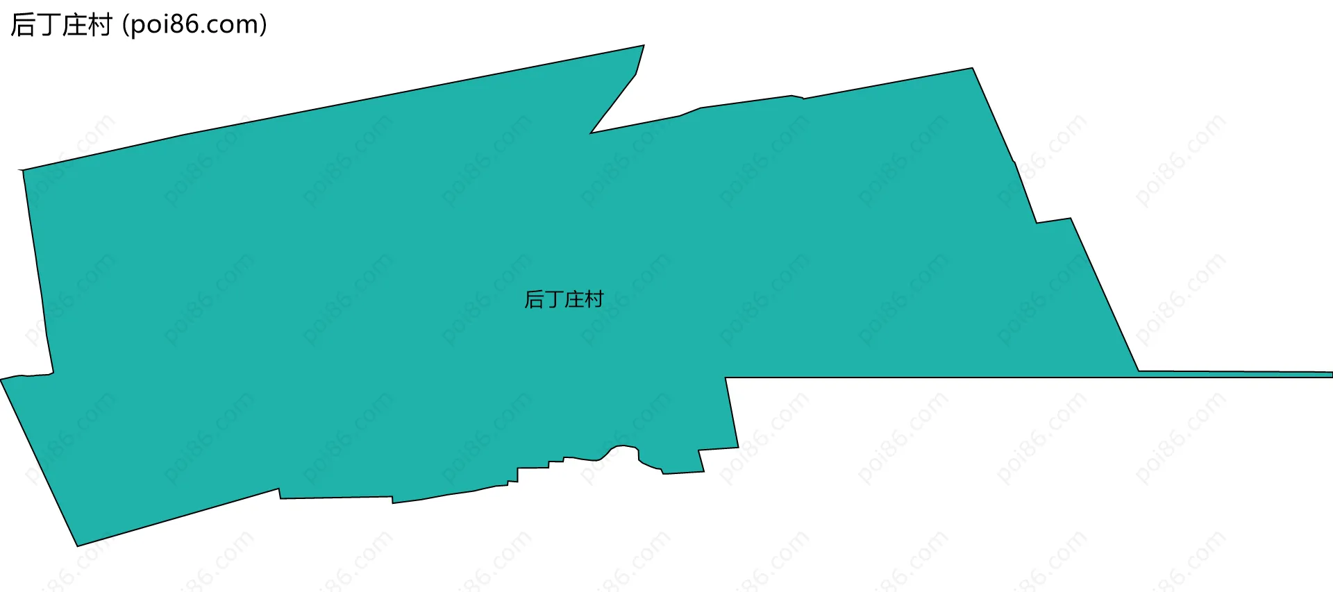 后丁庄村边界地图