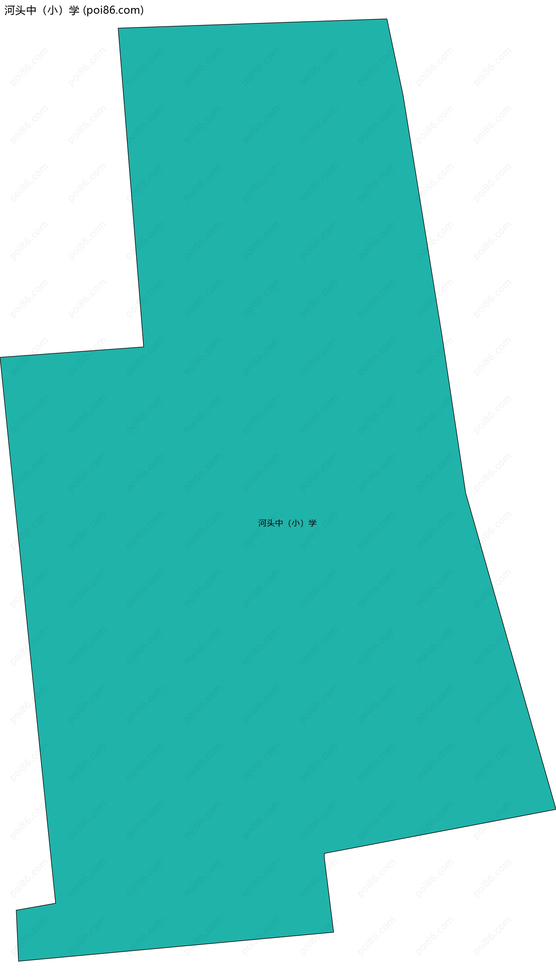 河头中（小）学边界地图