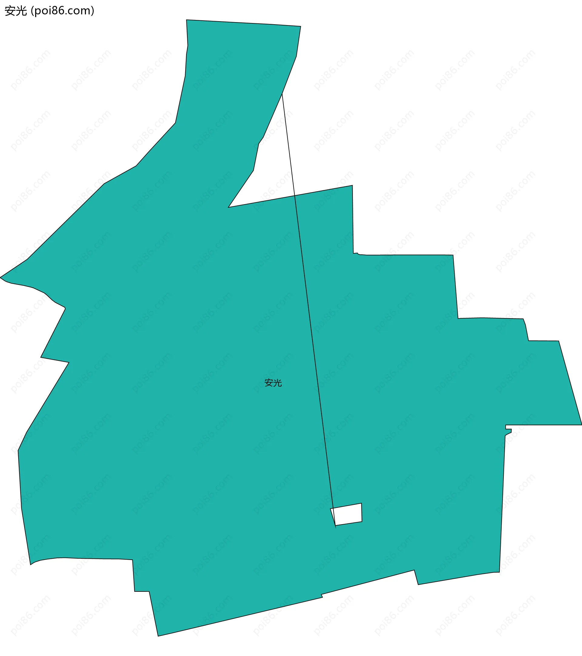 安光边界地图