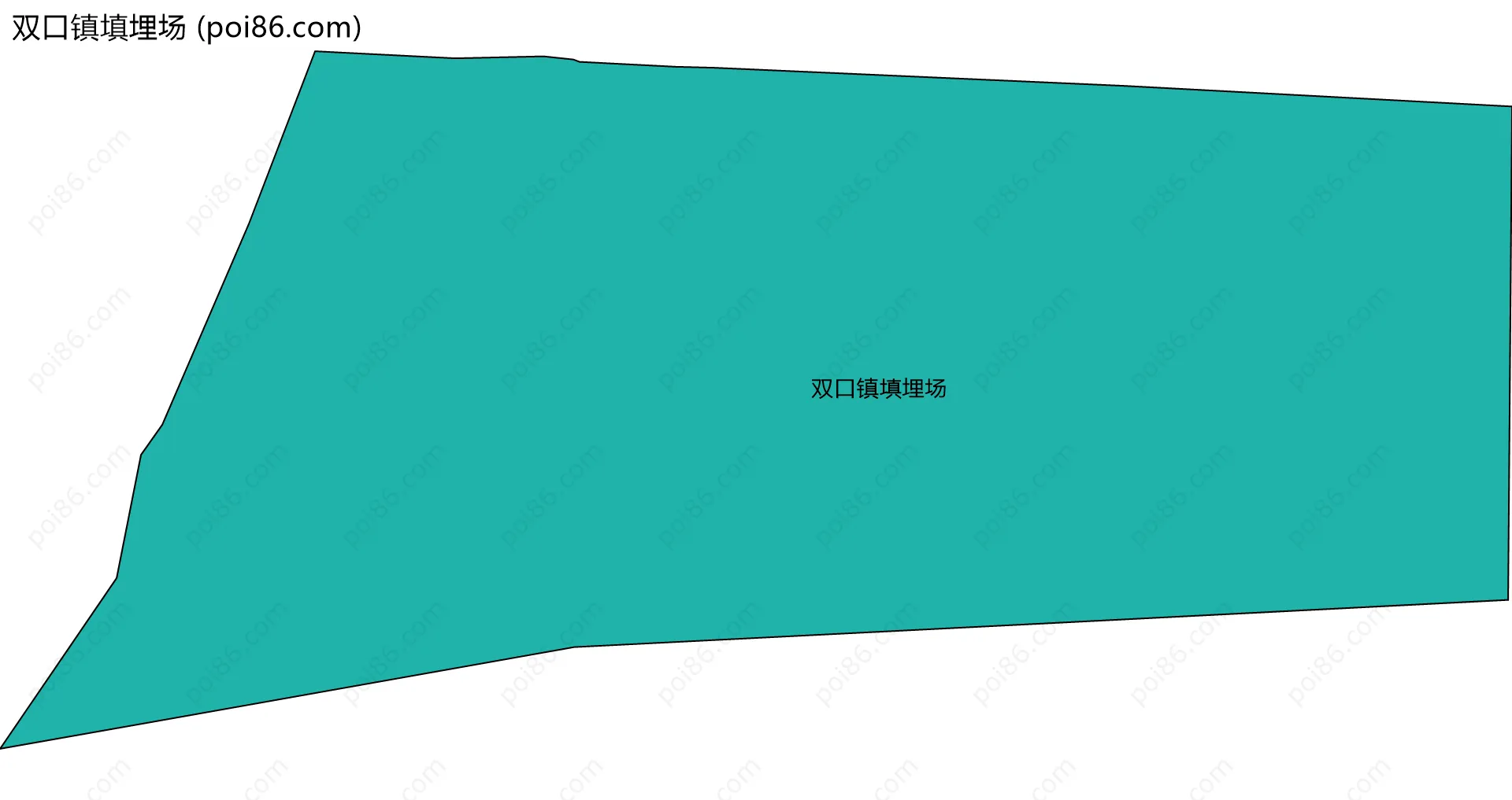 双口镇填埋场边界地图