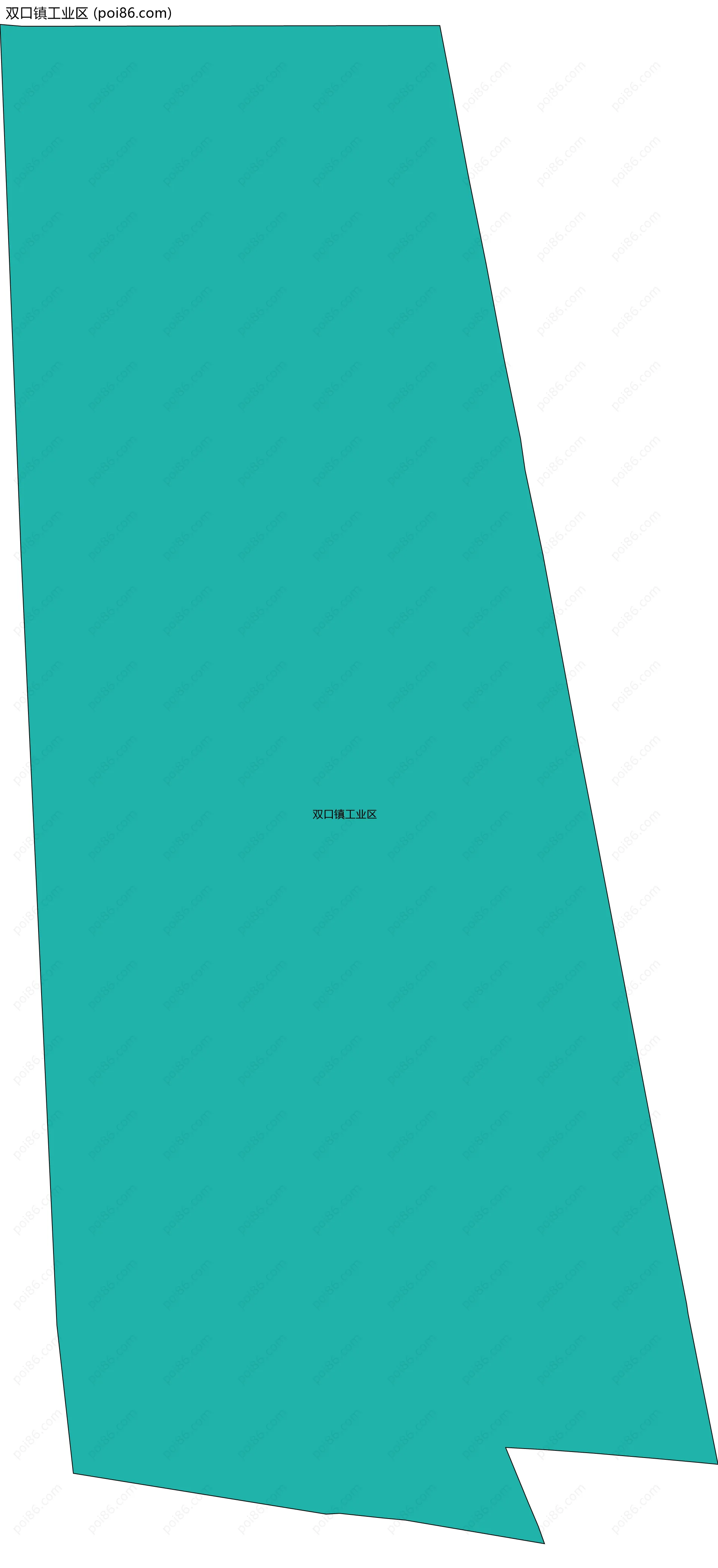 双口镇工业区边界地图