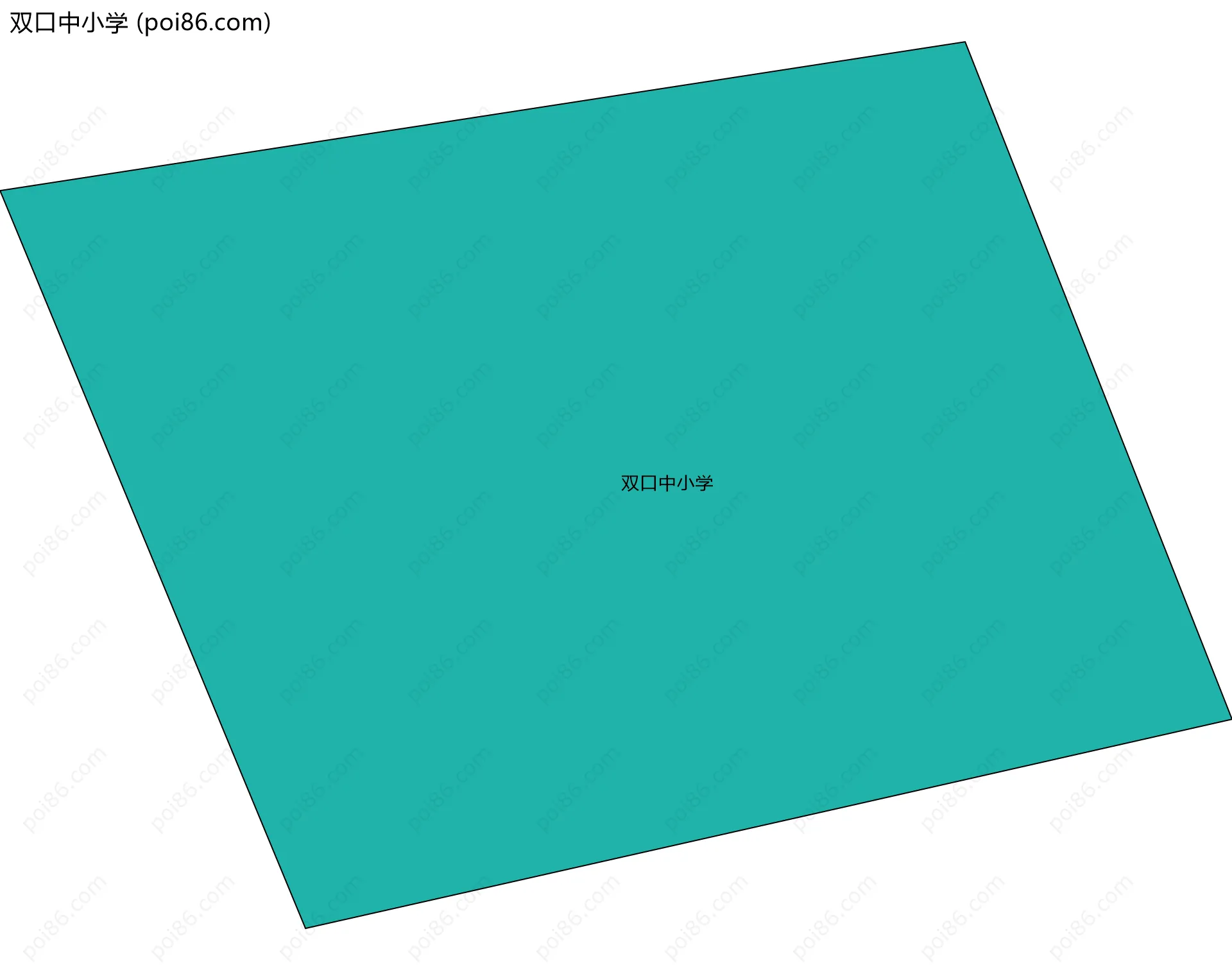 双口中小学边界地图