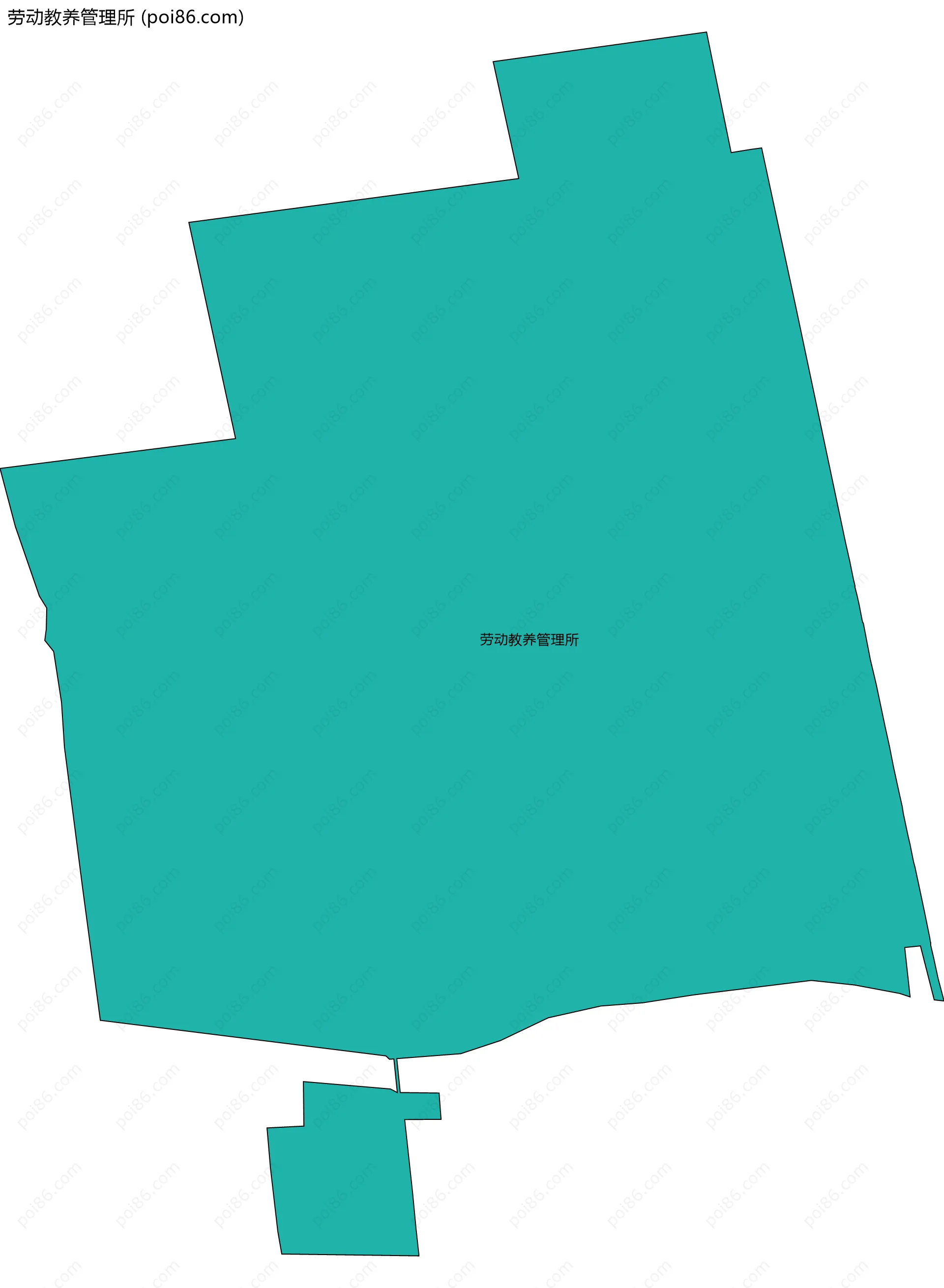 劳动教养管理所边界地图