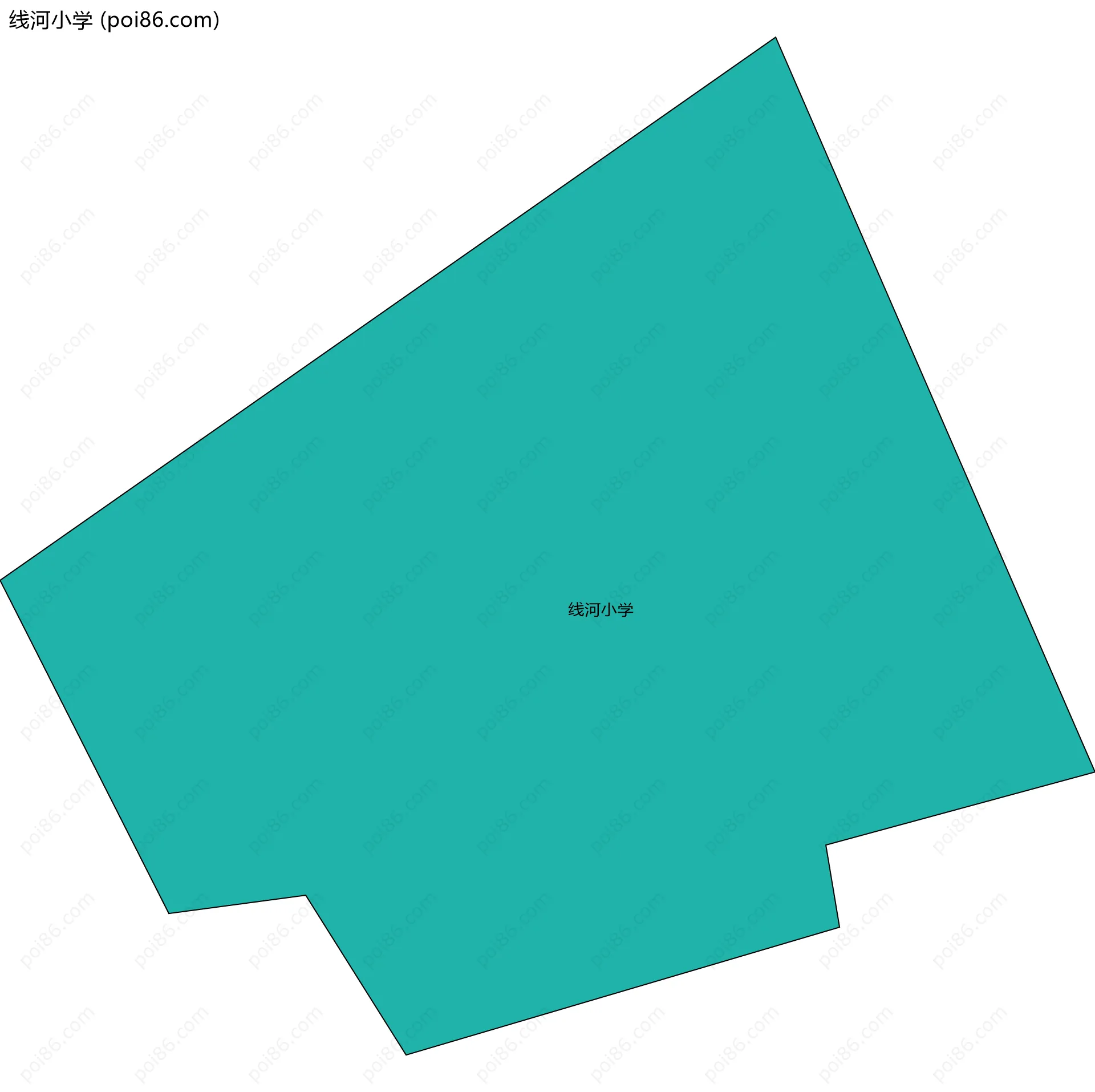 线河小学边界地图