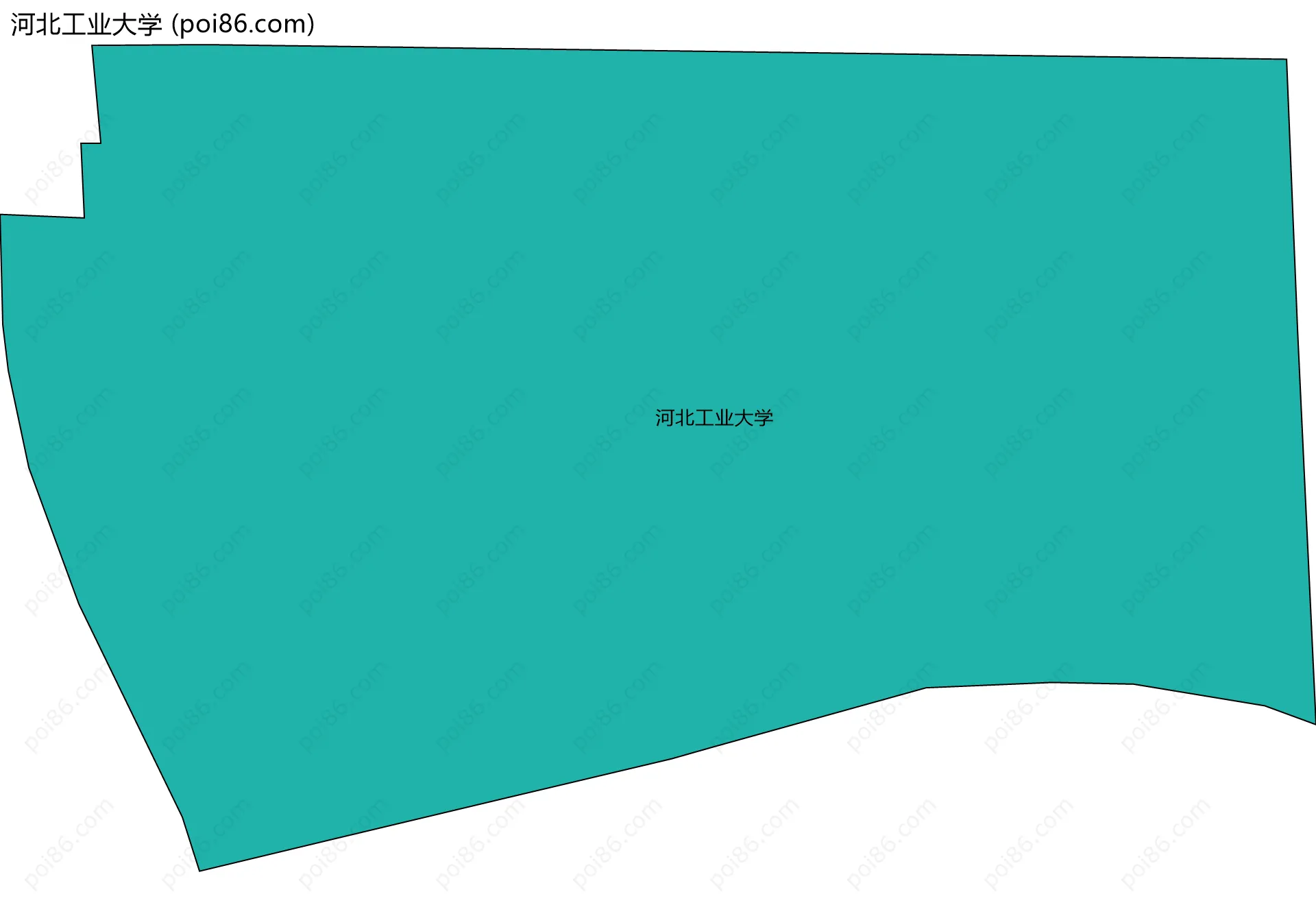 河北工业大学边界地图