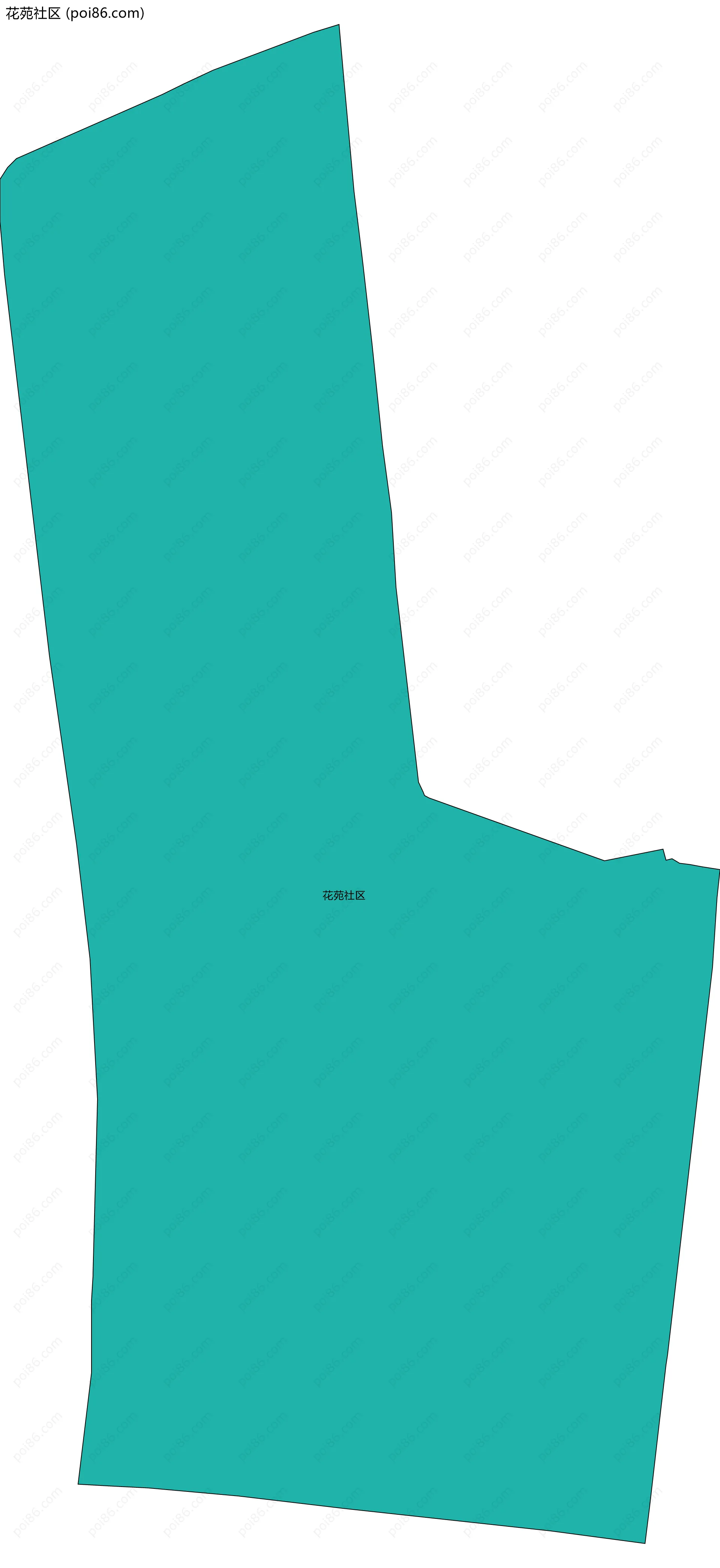 花苑社区边界地图