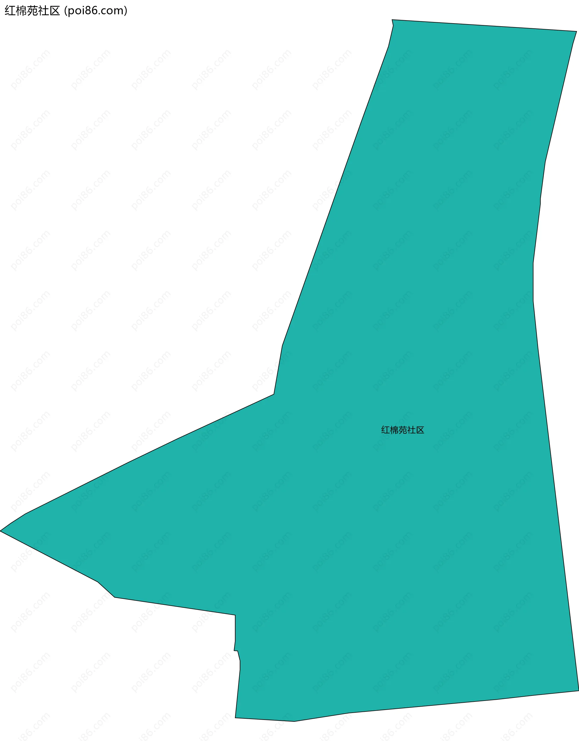 红棉苑社区边界地图