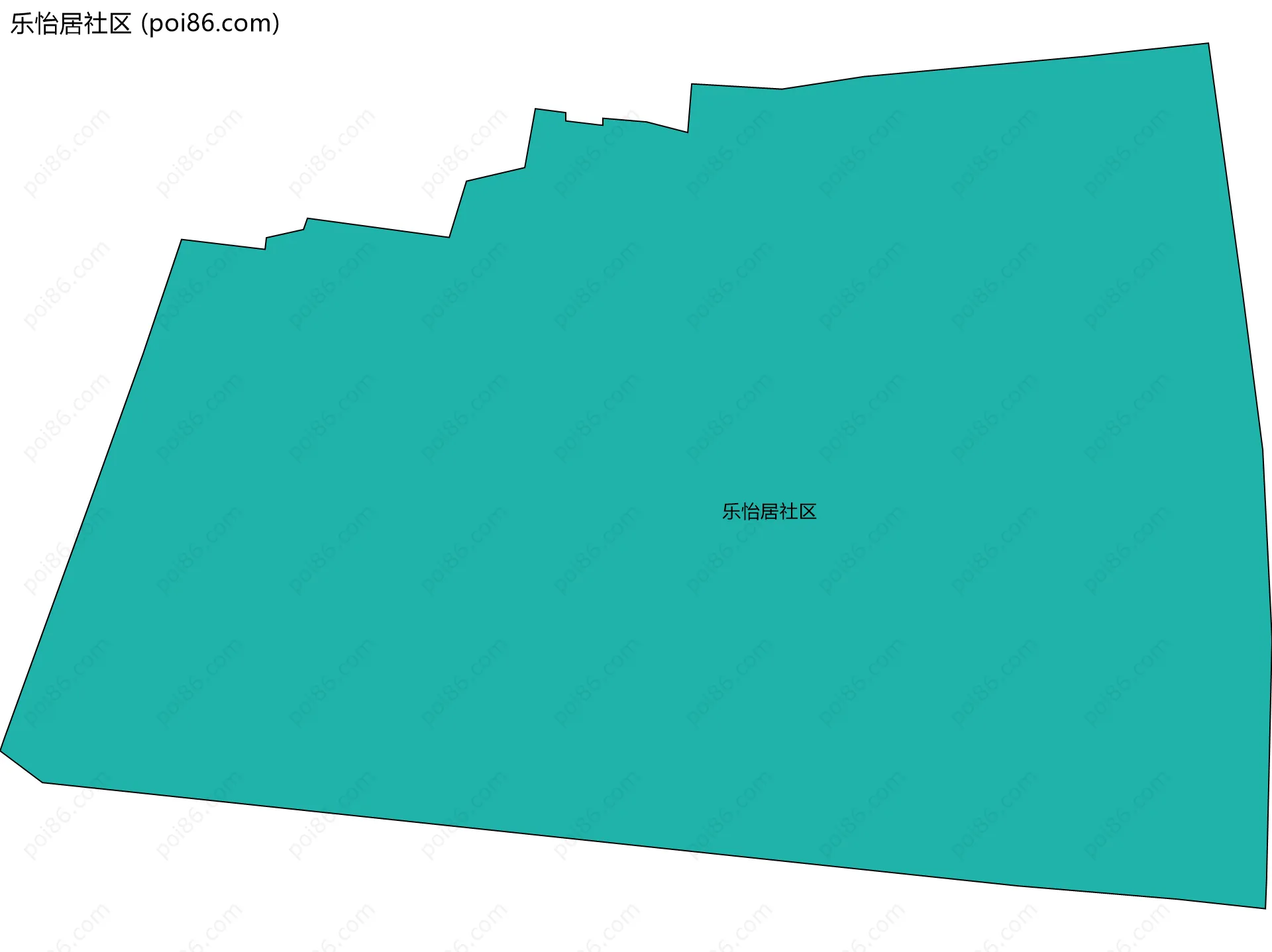 乐怡居社区边界地图