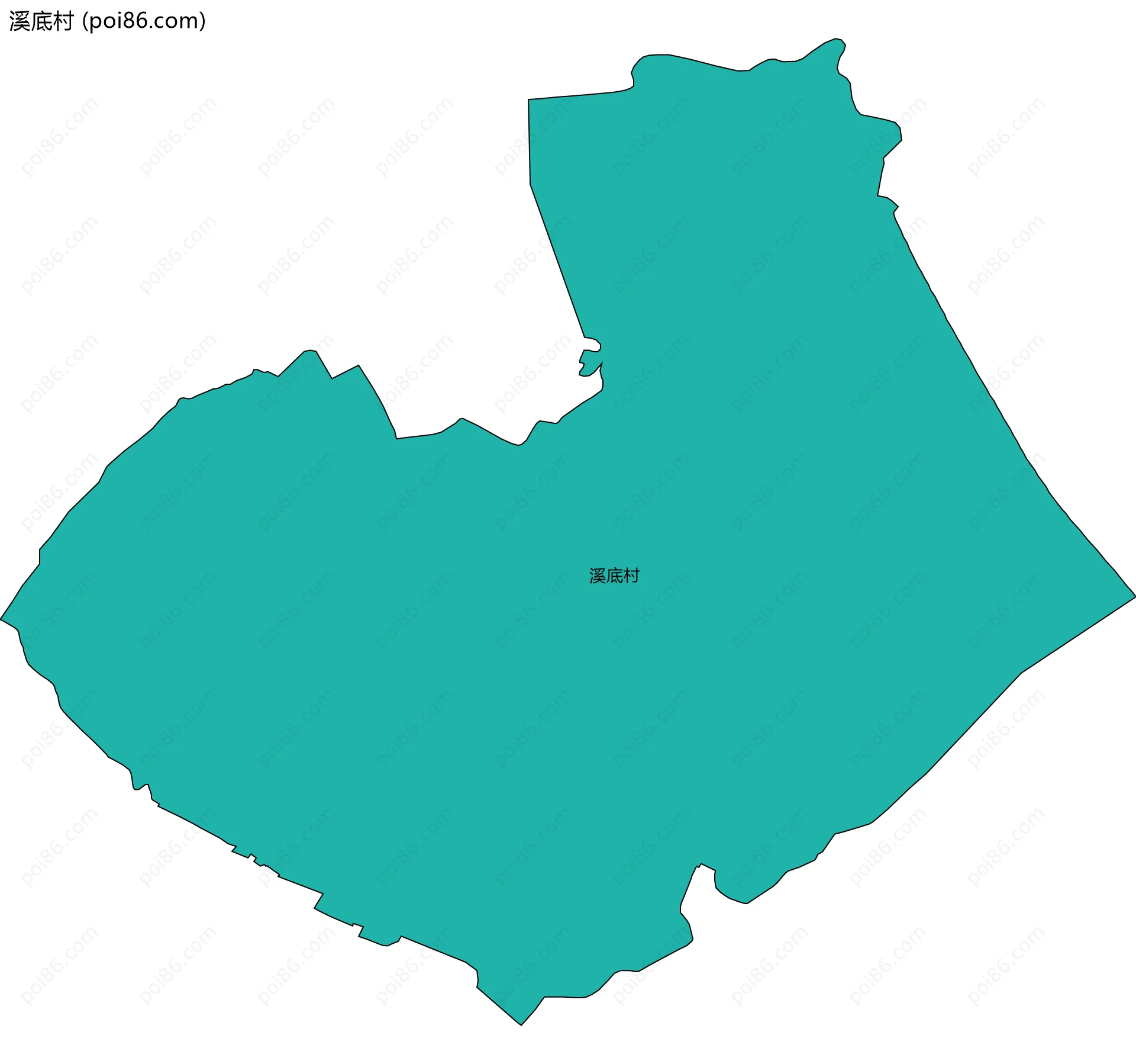 溪底村边界地图