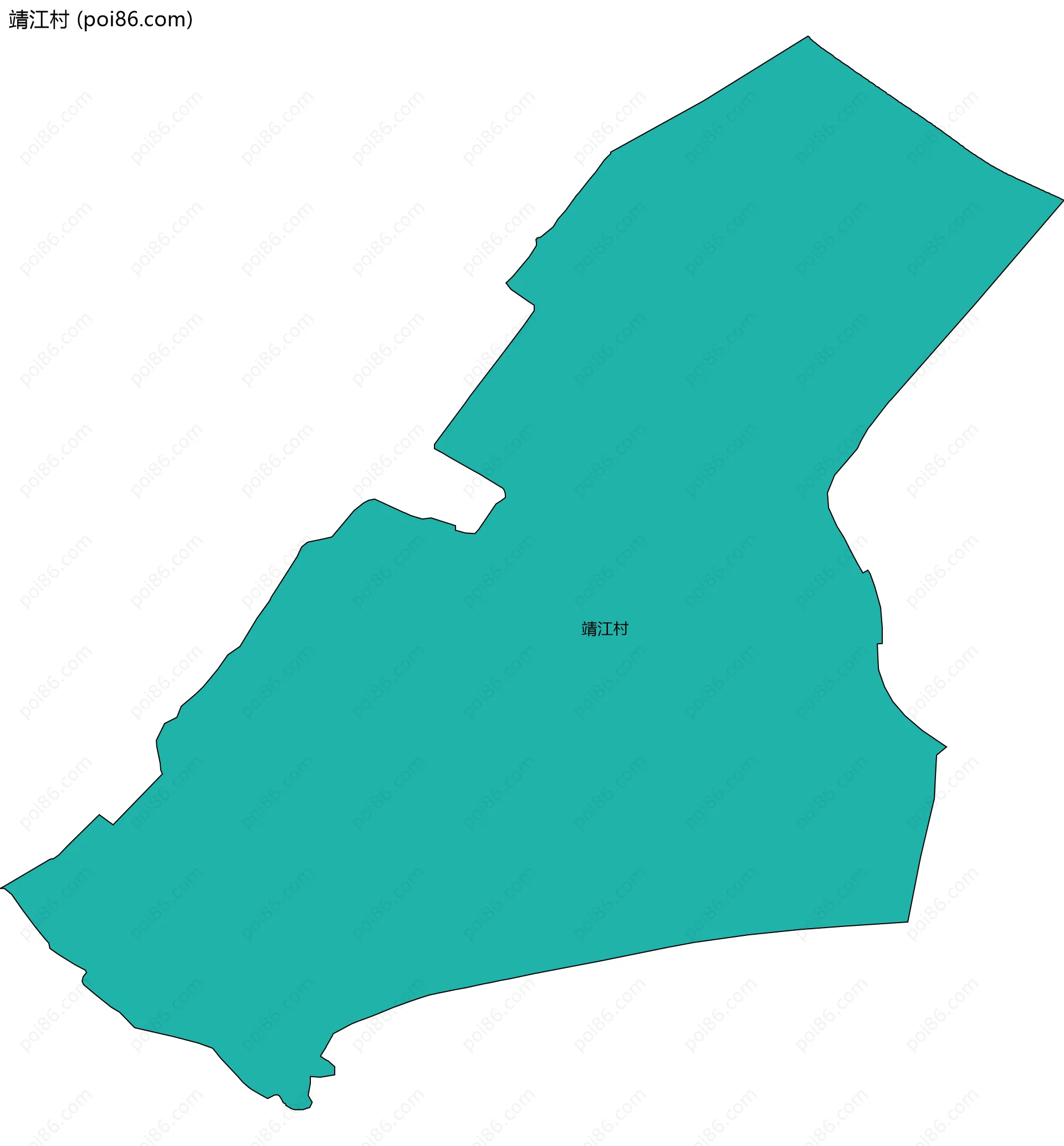 靖江村边界地图