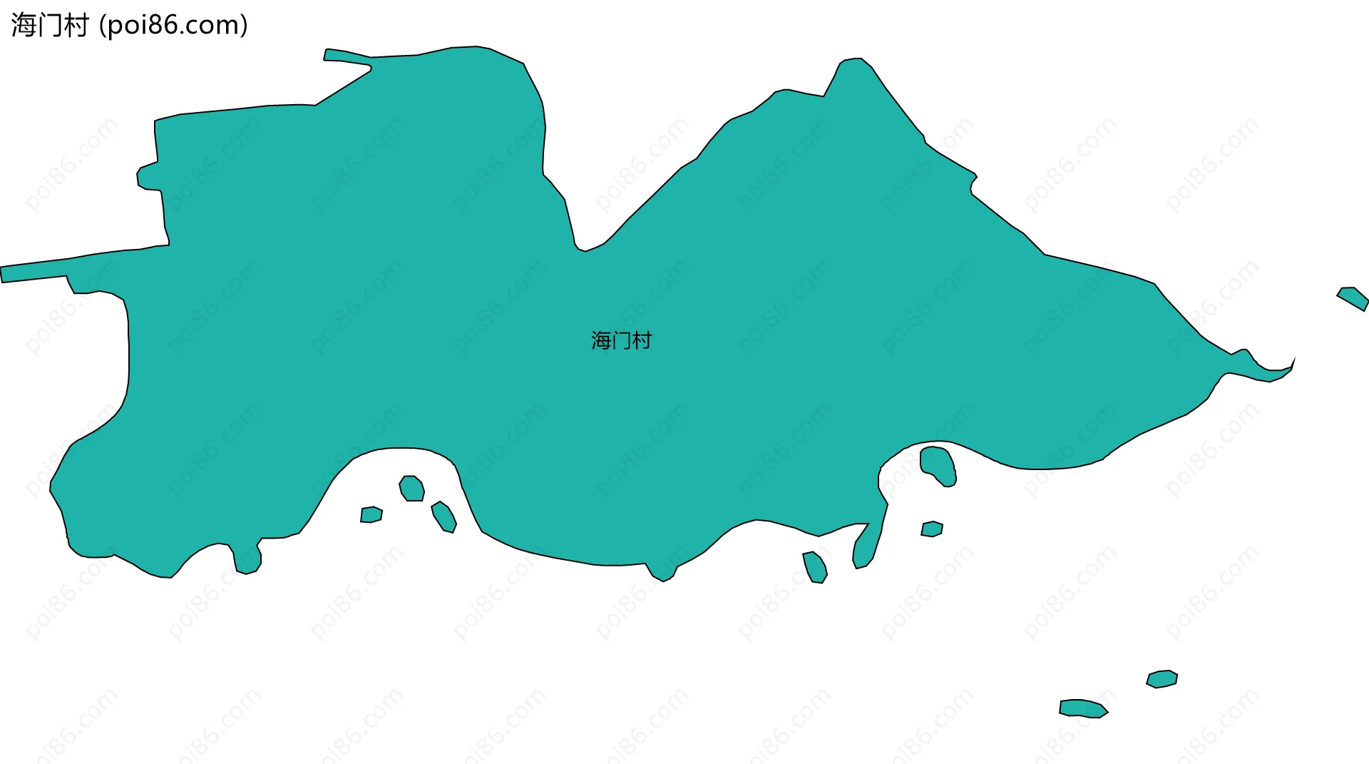 海门村边界地图