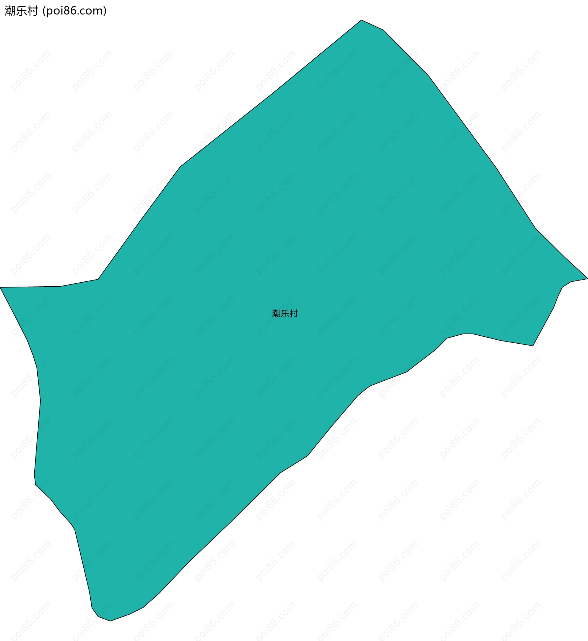 潮乐村边界地图