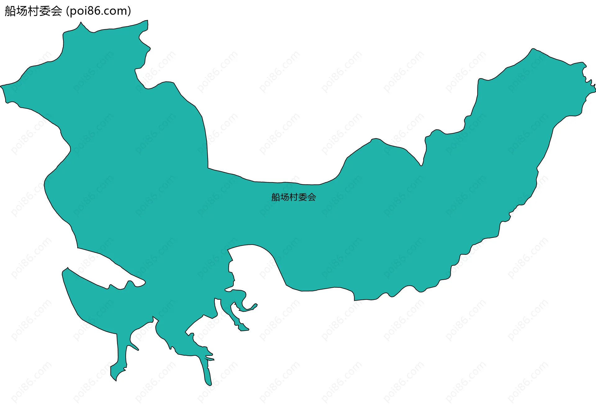 船场村委会边界地图