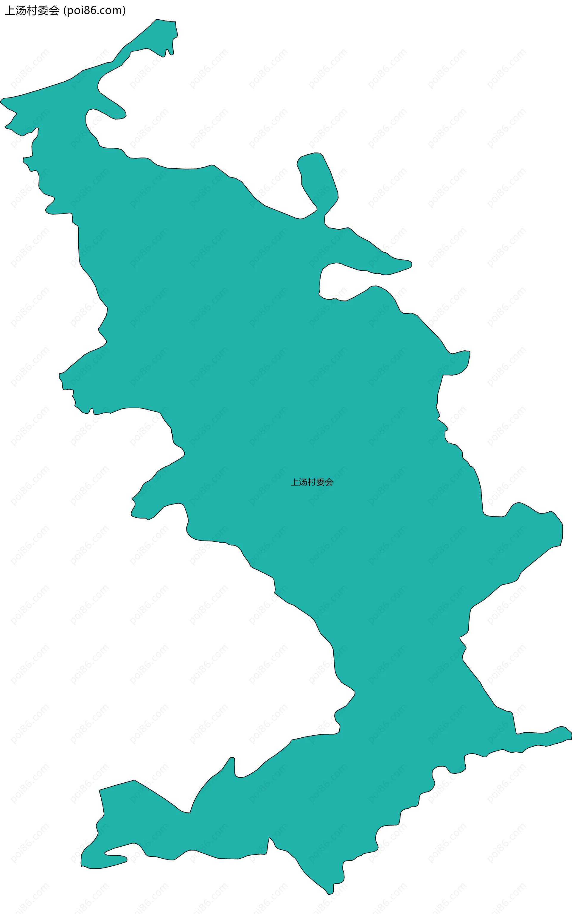 上汤村委会边界地图