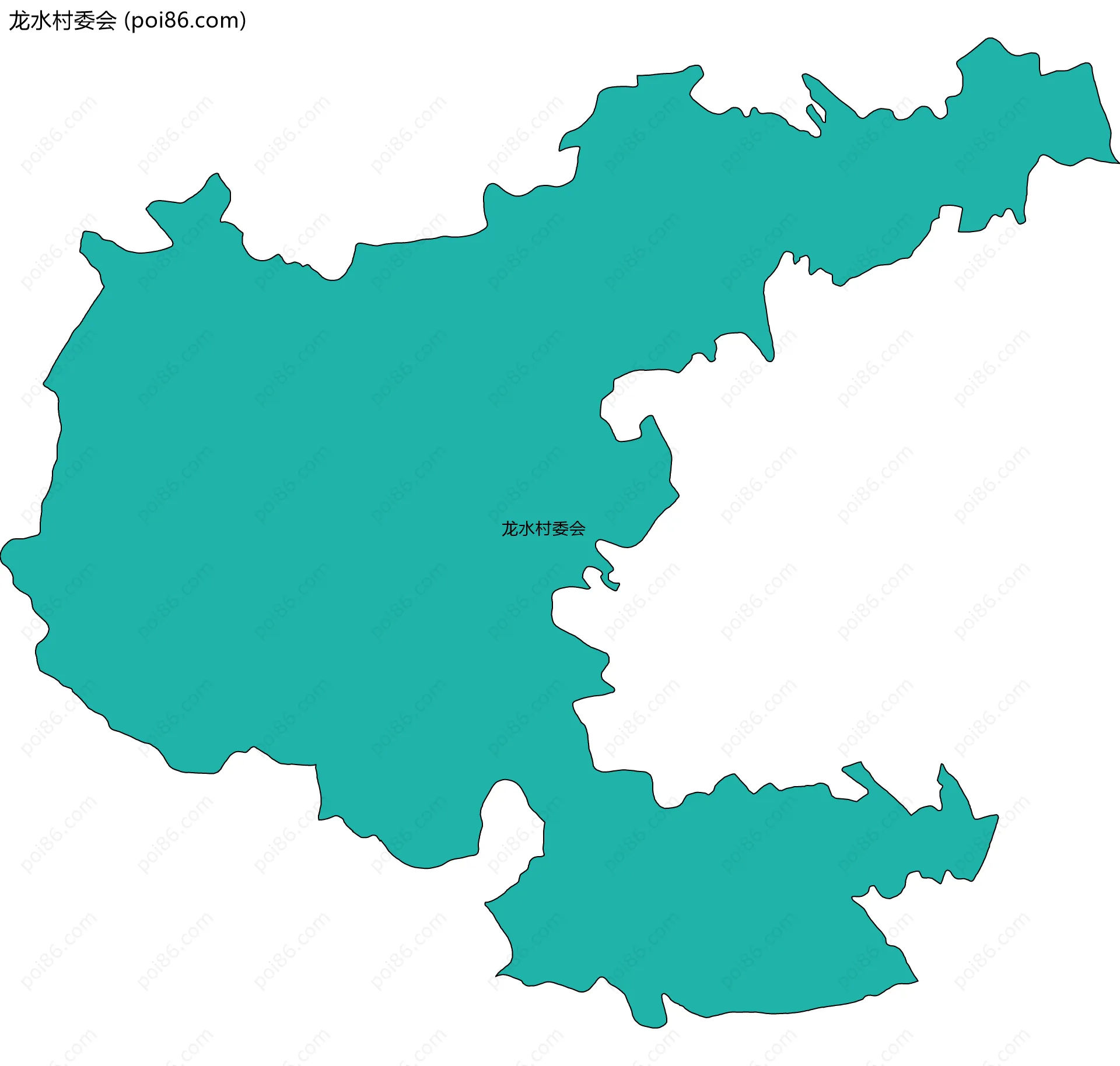 龙水村委会边界地图