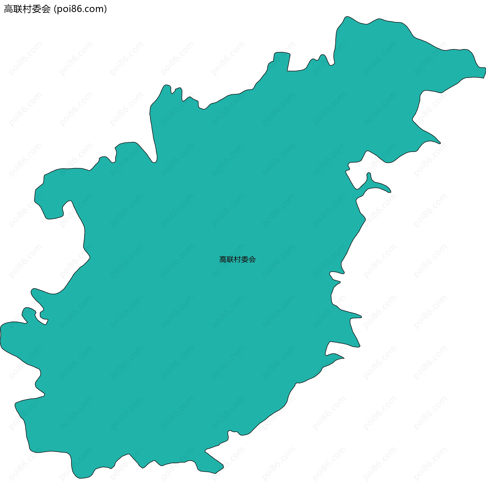 高联村委会边界地图