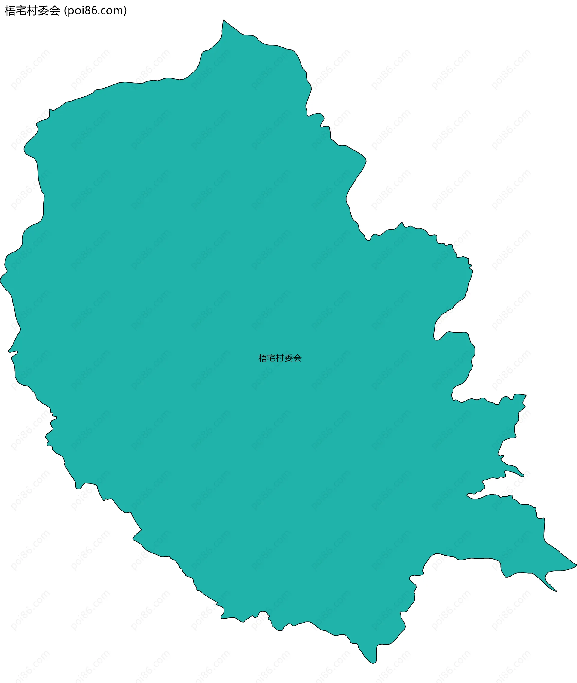 梧宅村委会边界地图