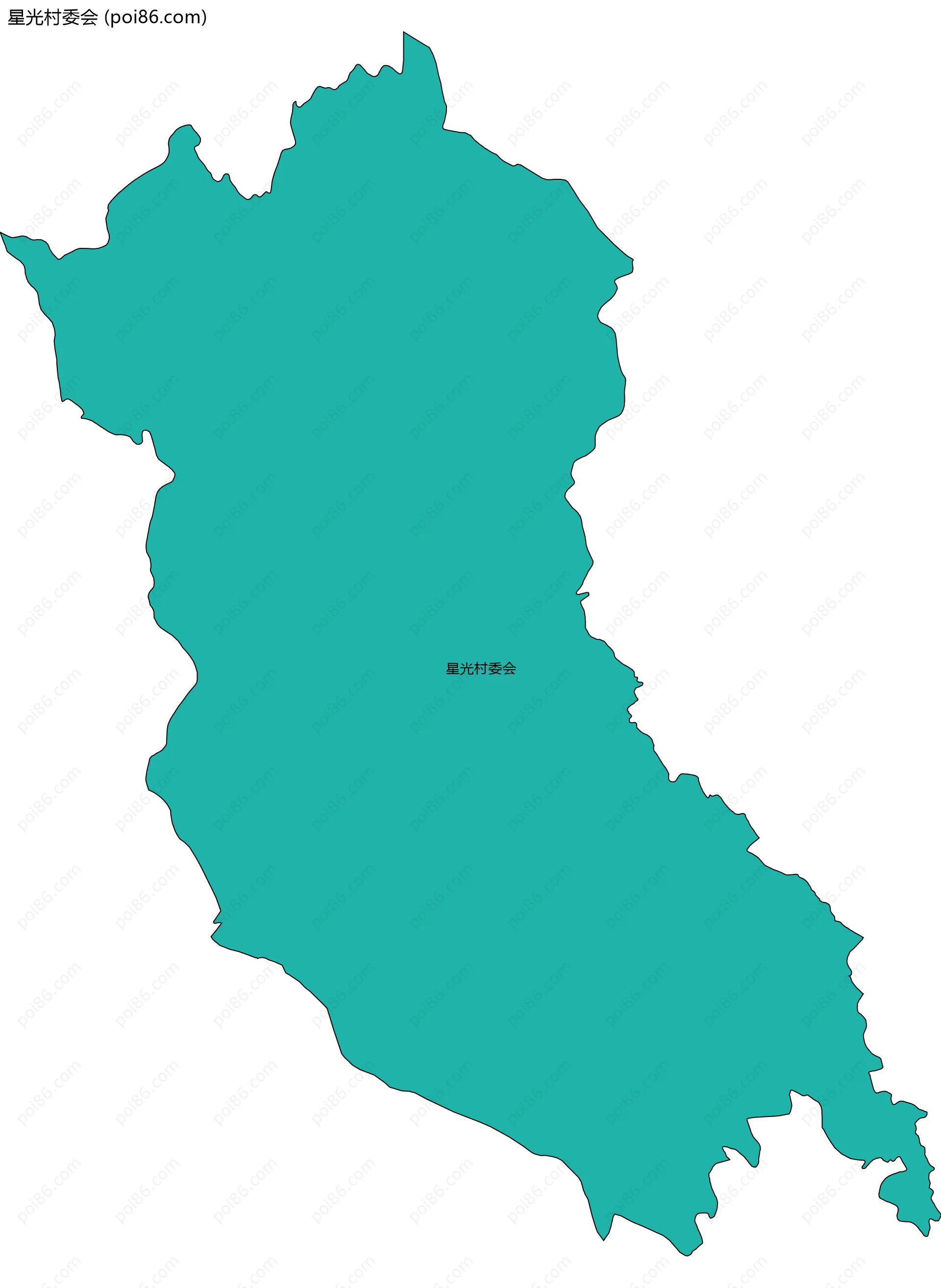 星光村委会边界地图