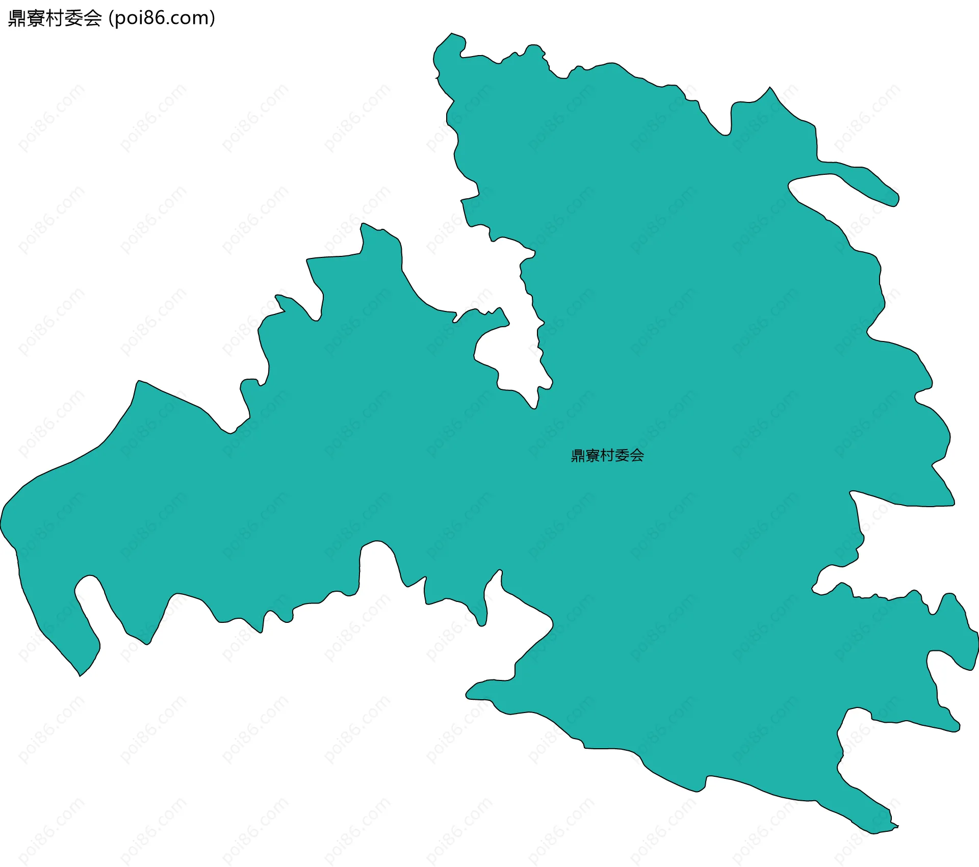 鼎寮村委会边界地图