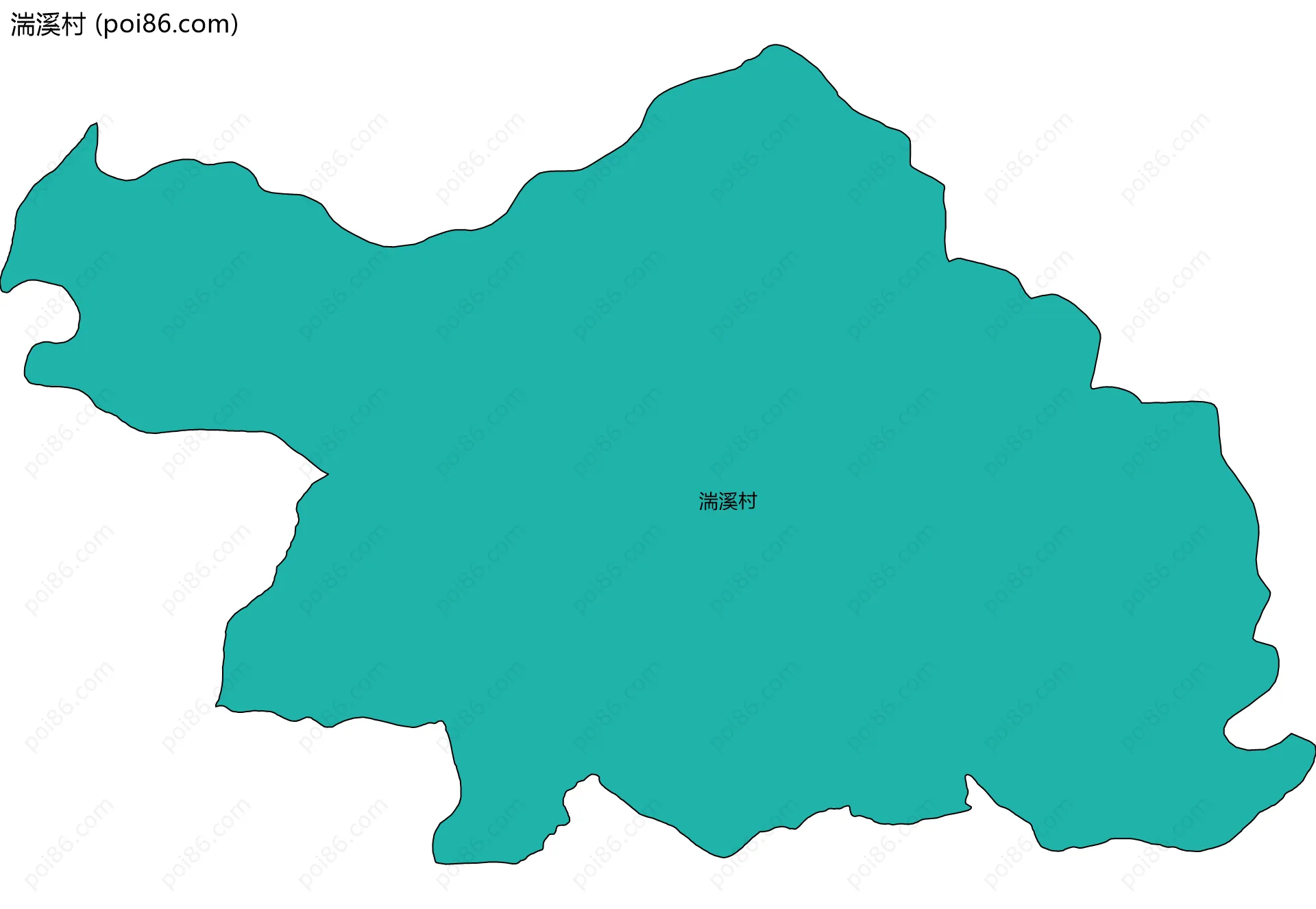 湍溪村边界地图