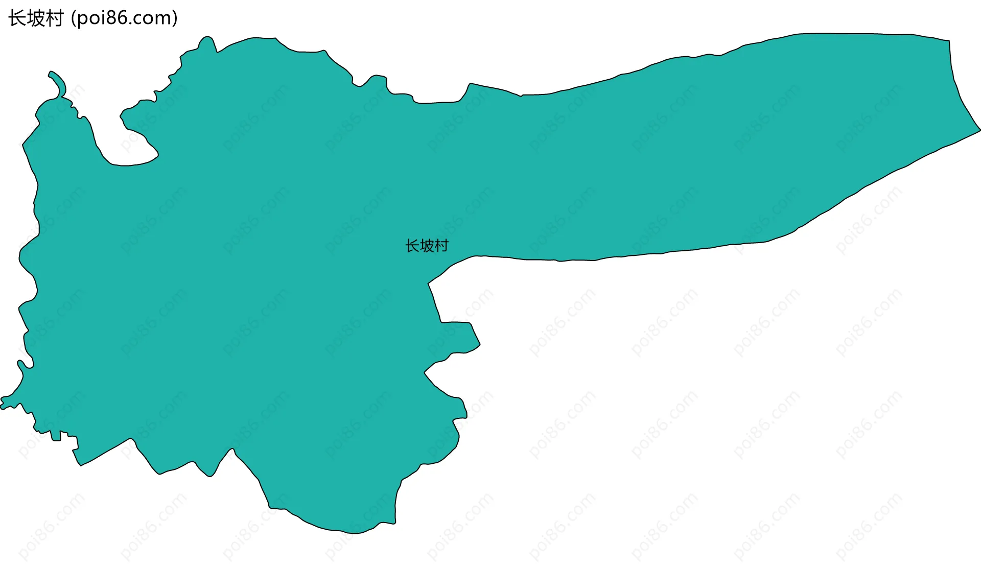 长坡村边界地图