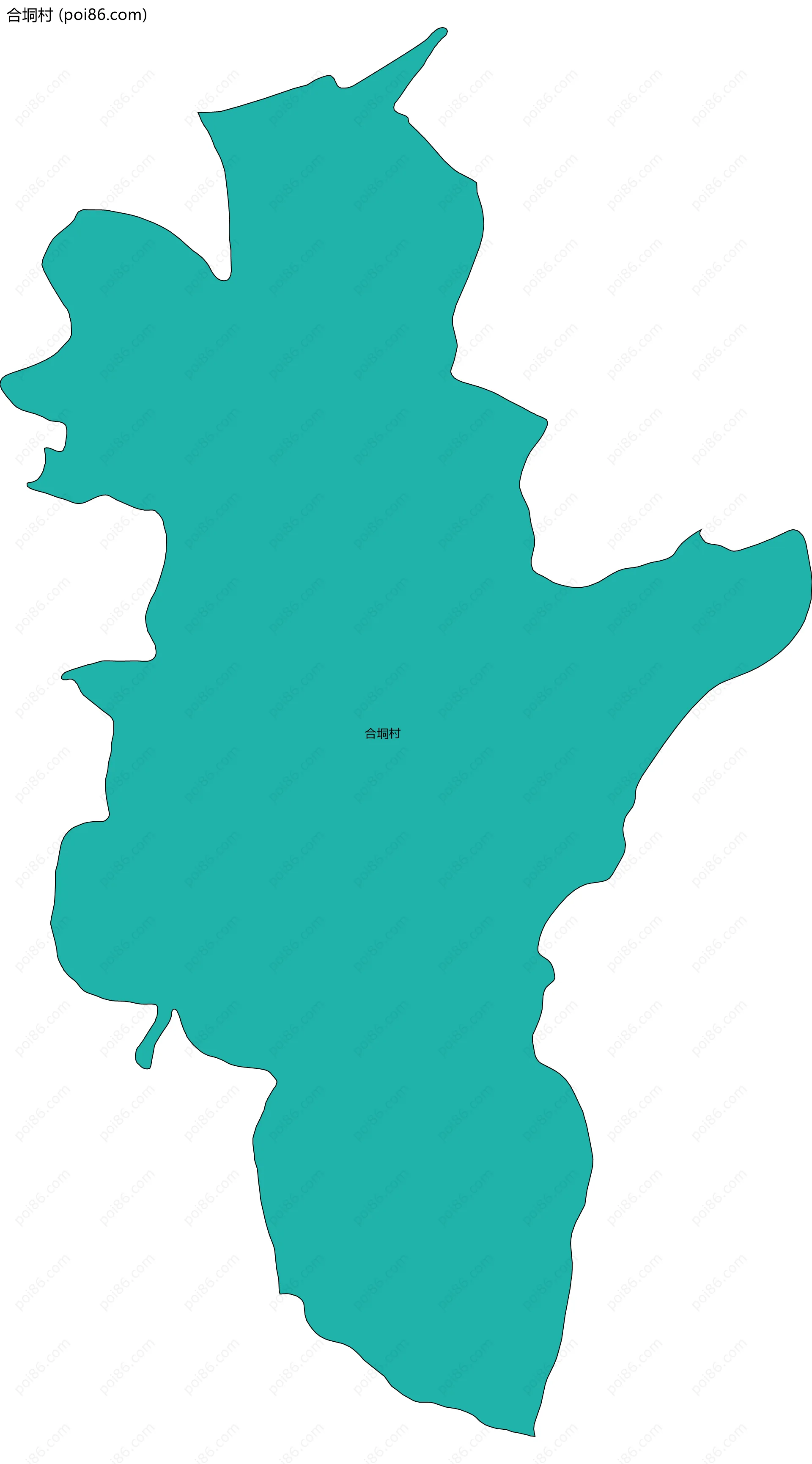 合垌村边界地图