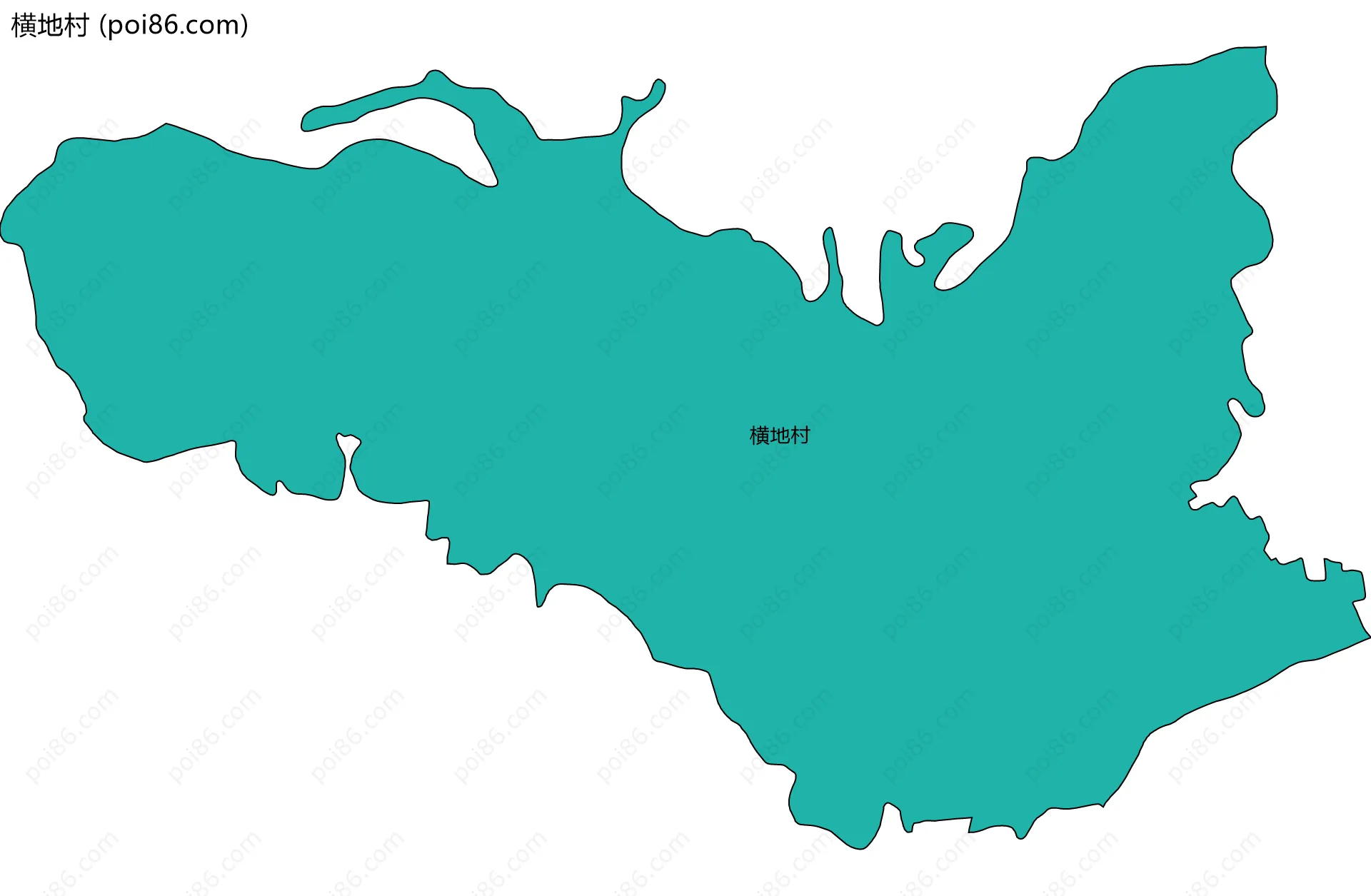 横地村边界地图