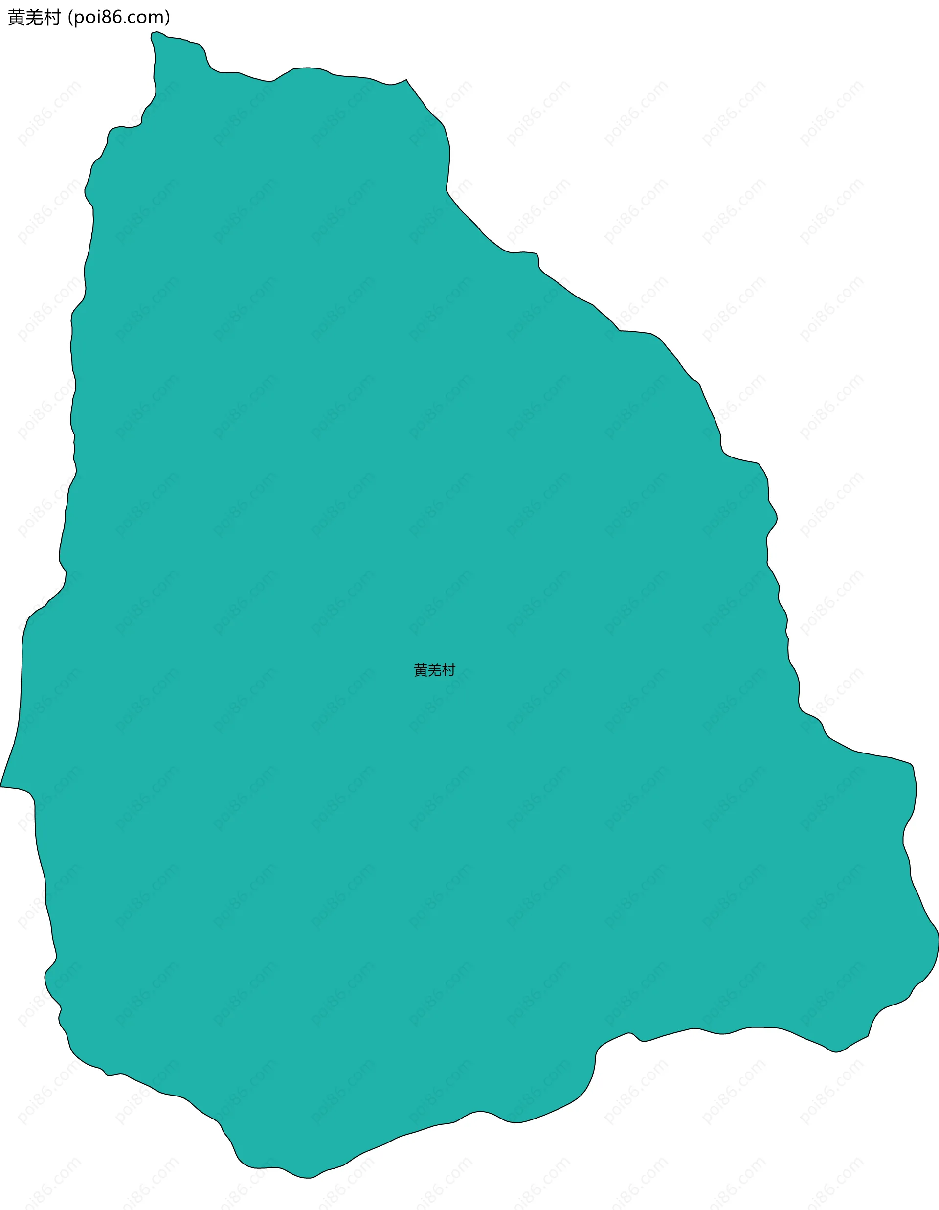 黄羌村边界地图