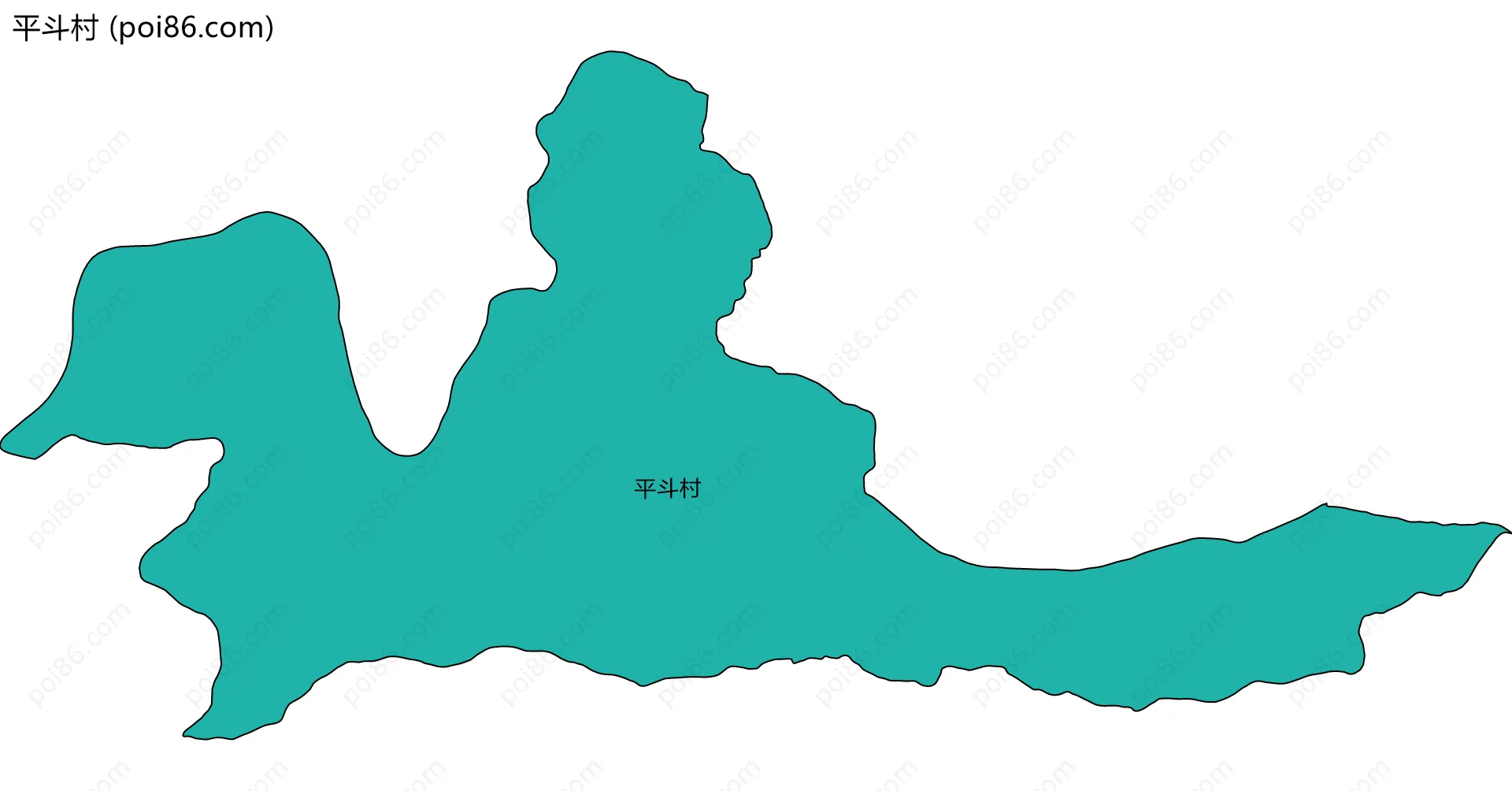 平斗村边界地图