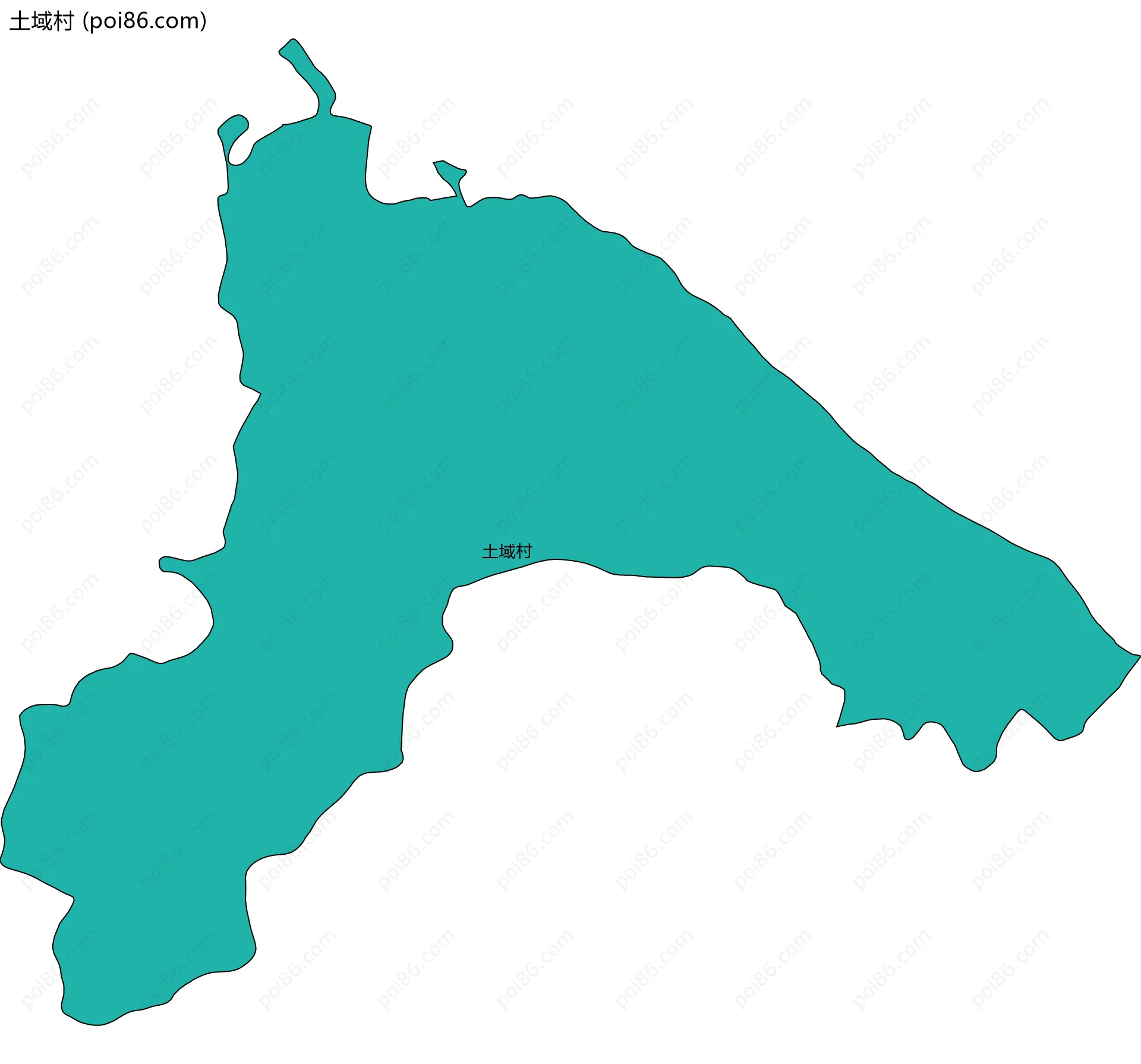 土域村边界地图