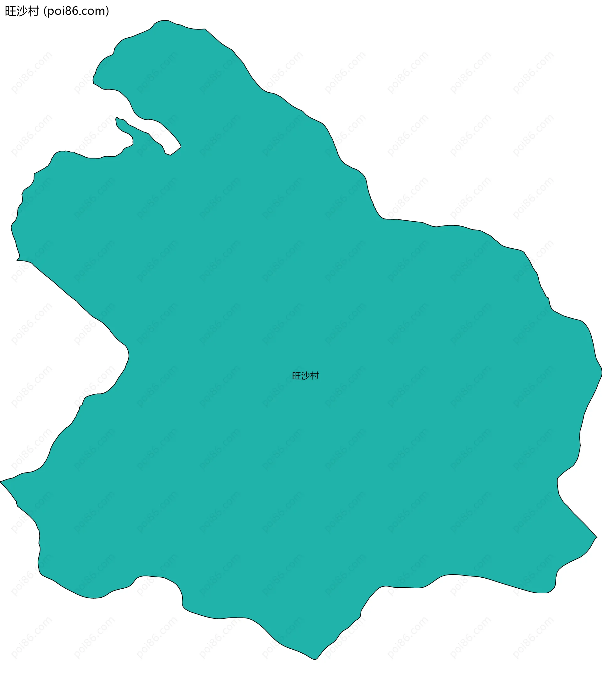 旺沙村边界地图