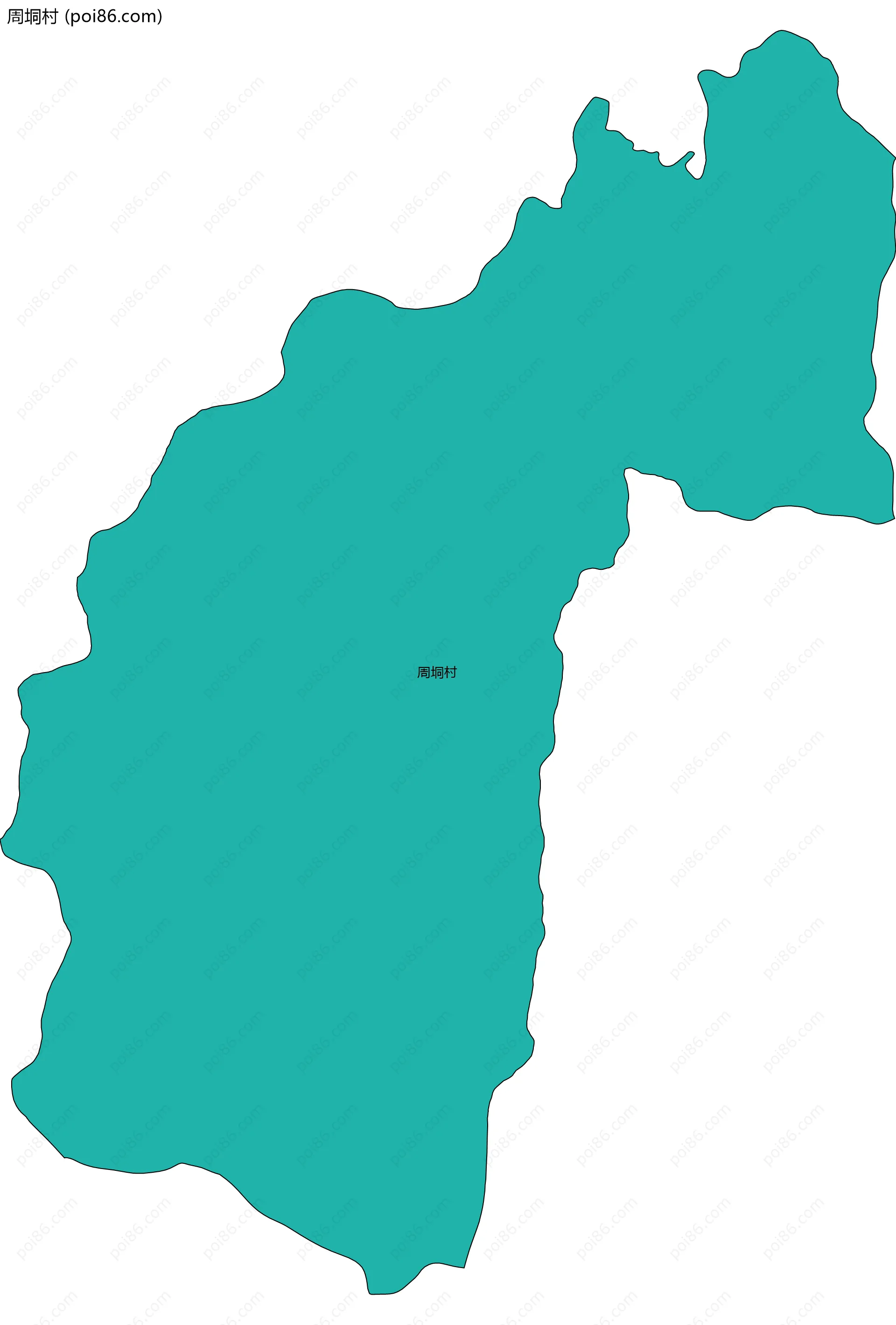 周垌村边界地图