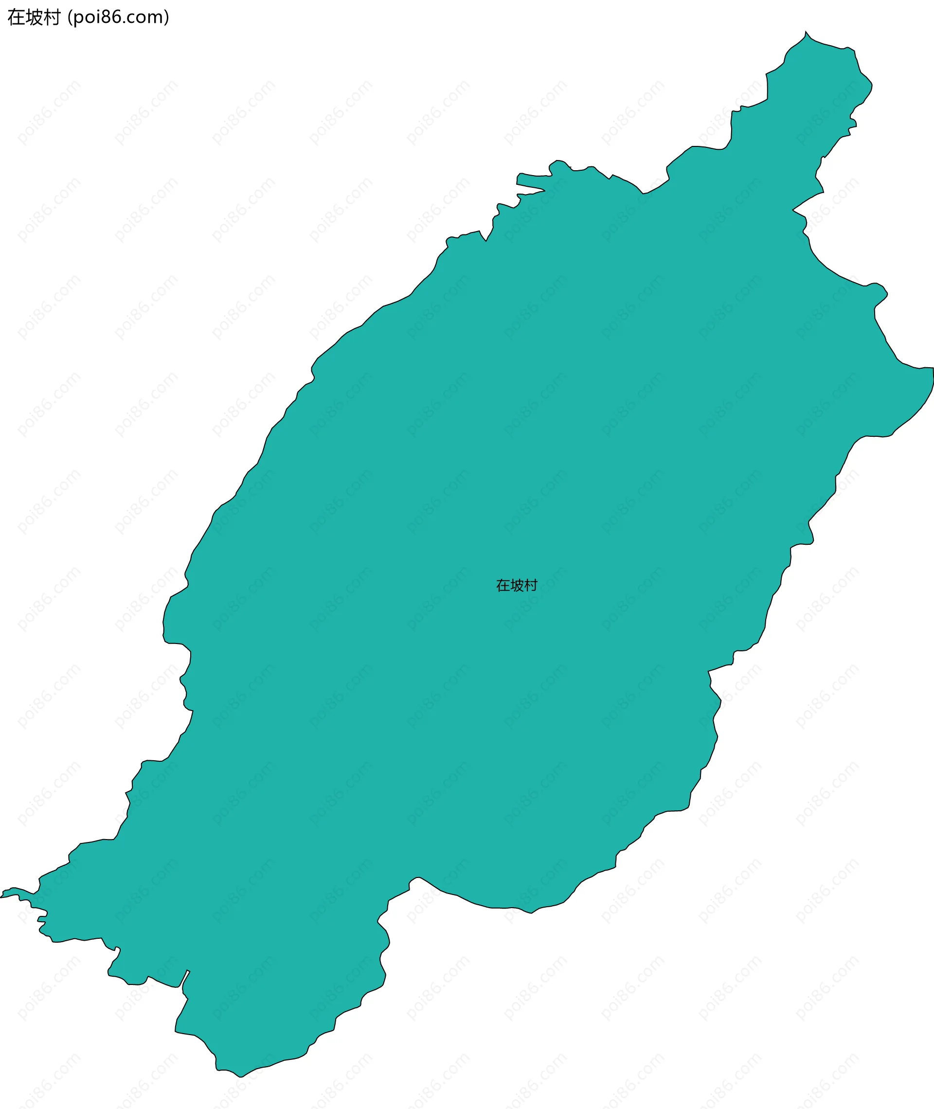 在坡村边界地图