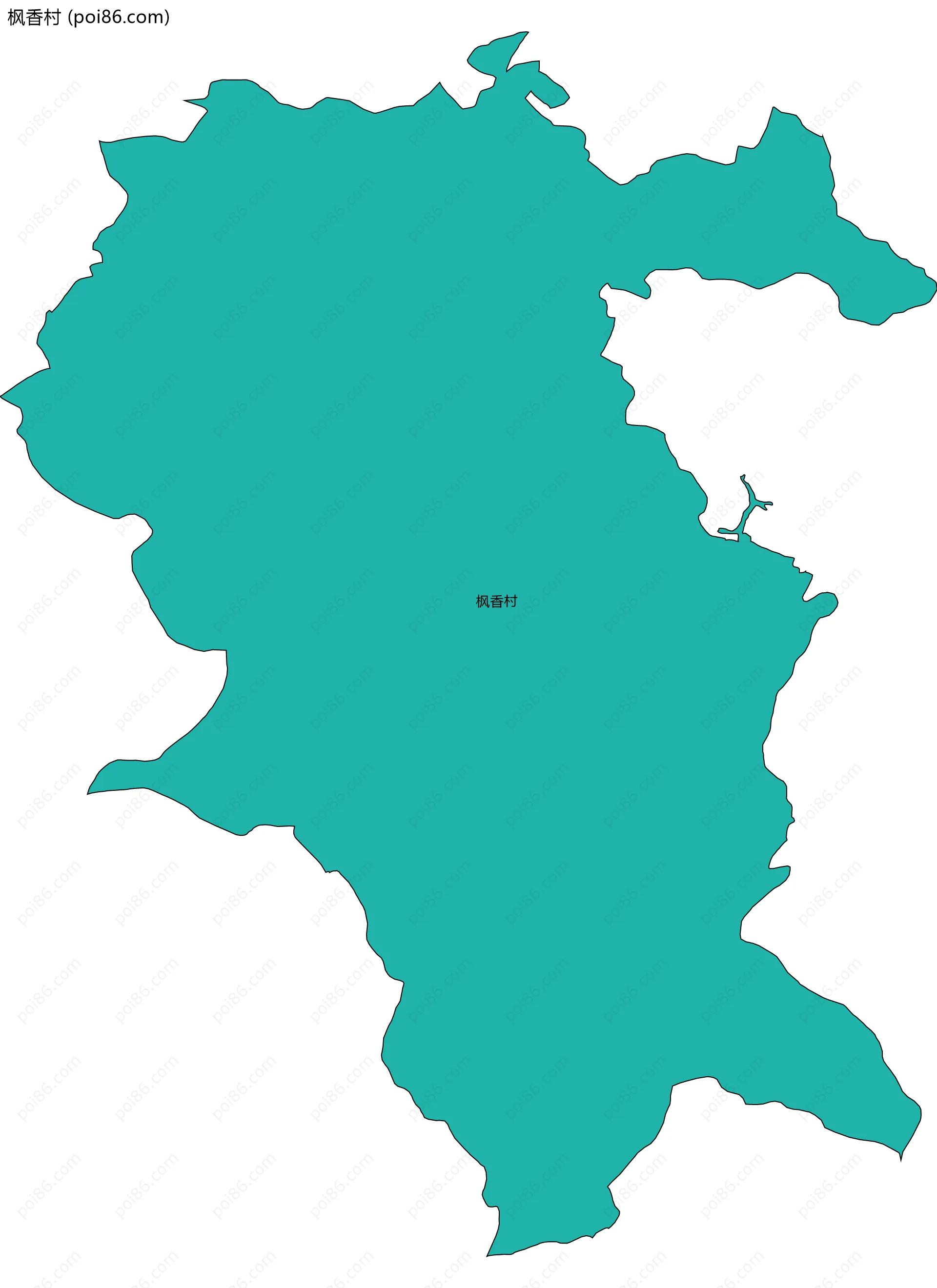 枫香村边界地图