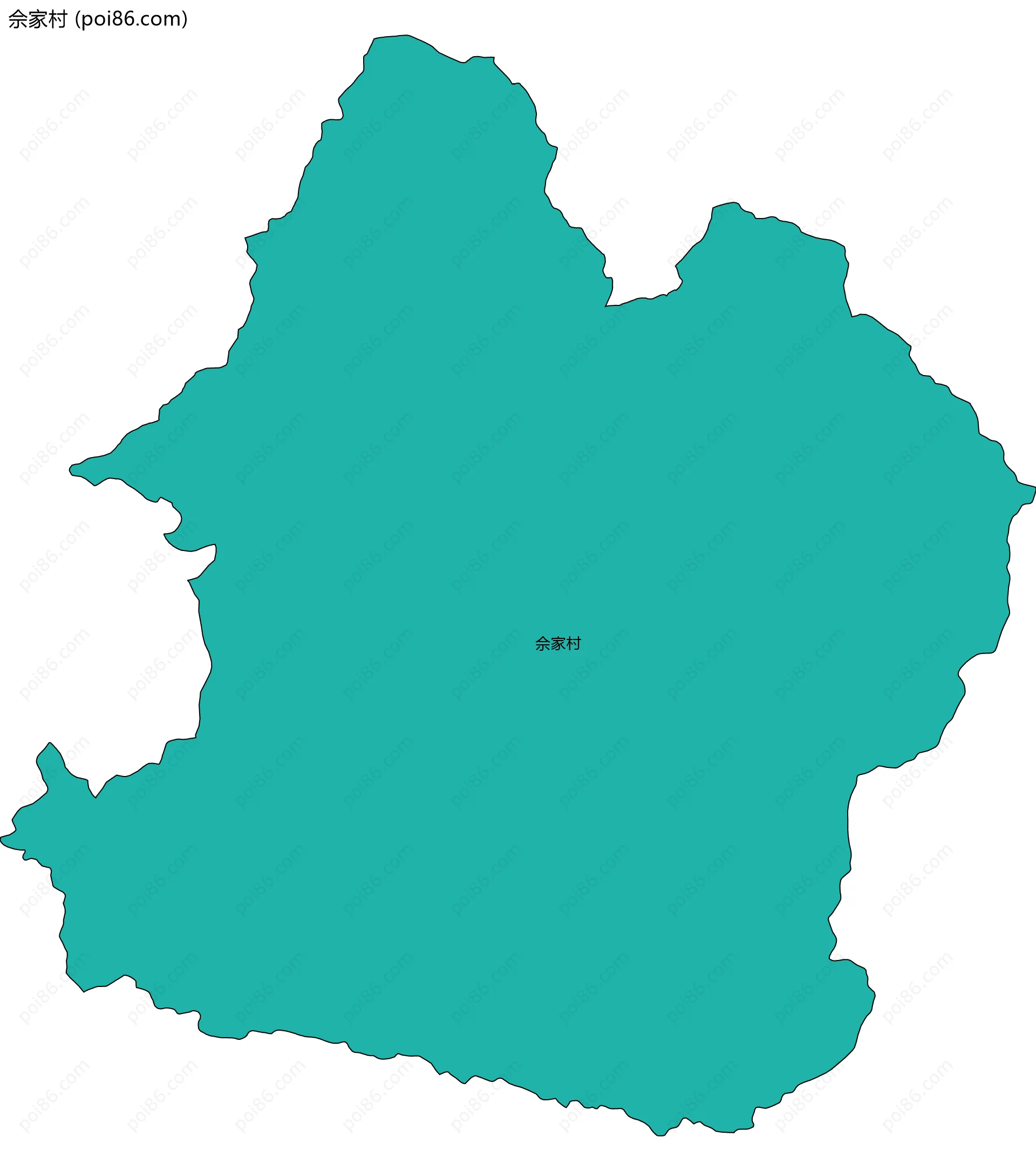 佘家村边界地图