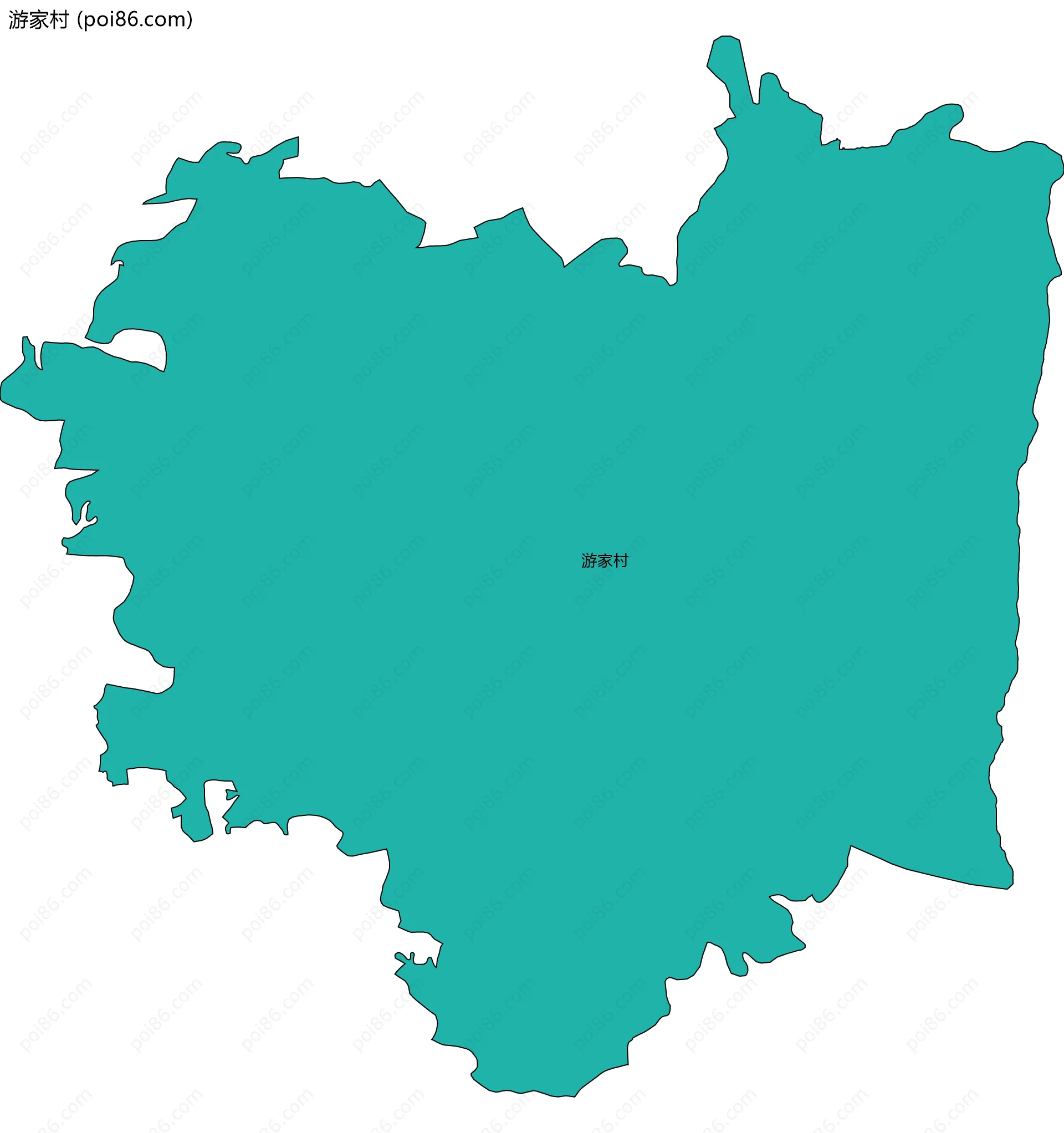 游家村边界地图