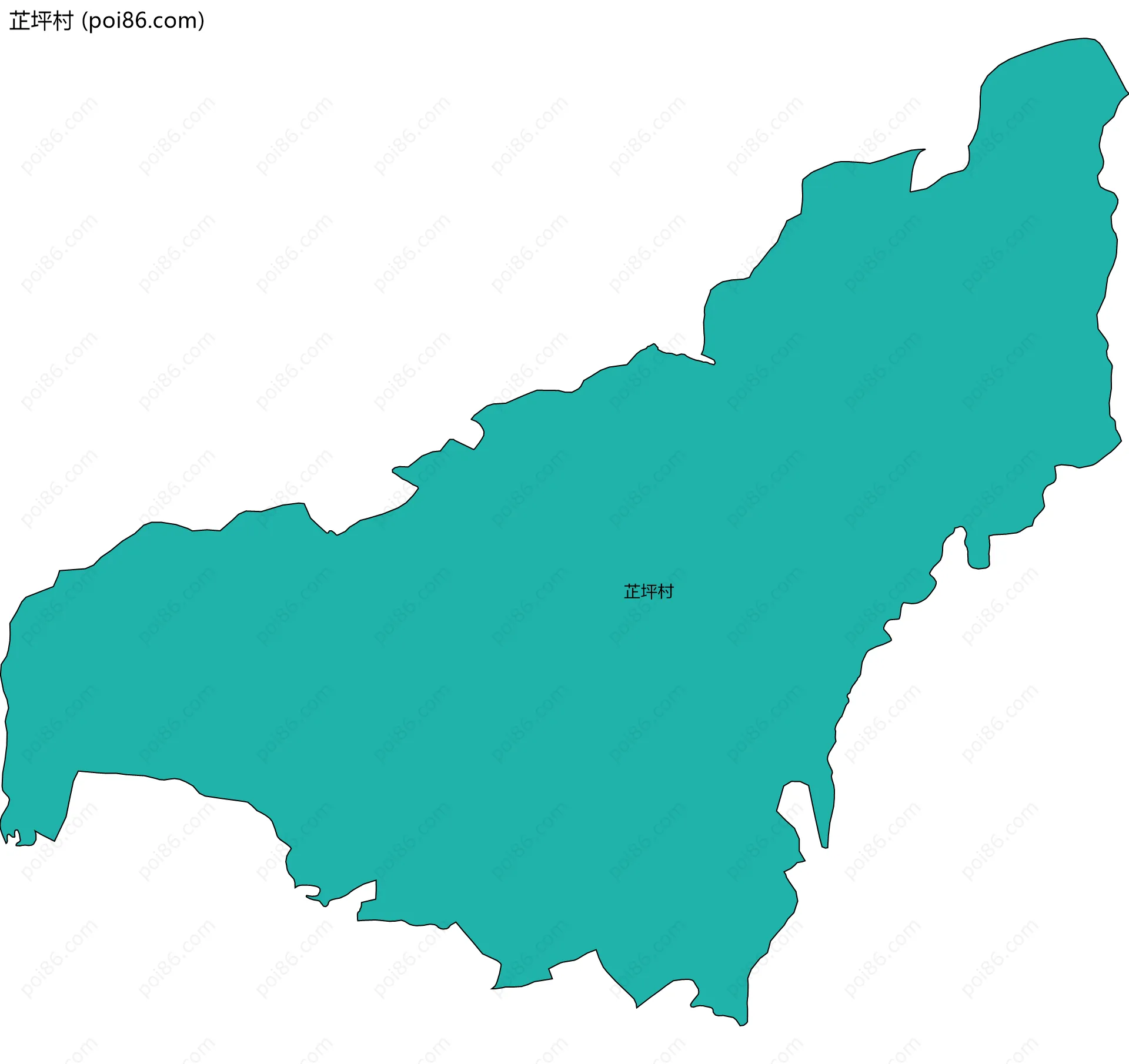 芷坪村边界地图