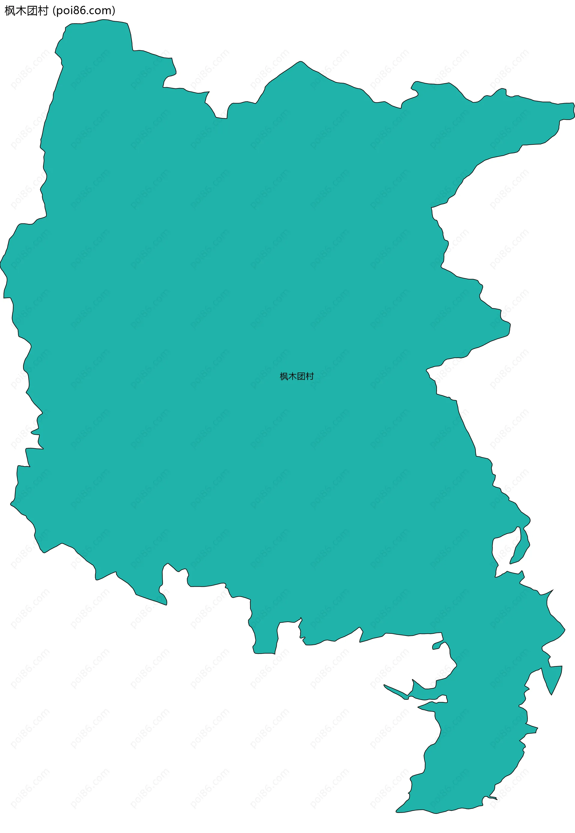 枫木团村边界地图