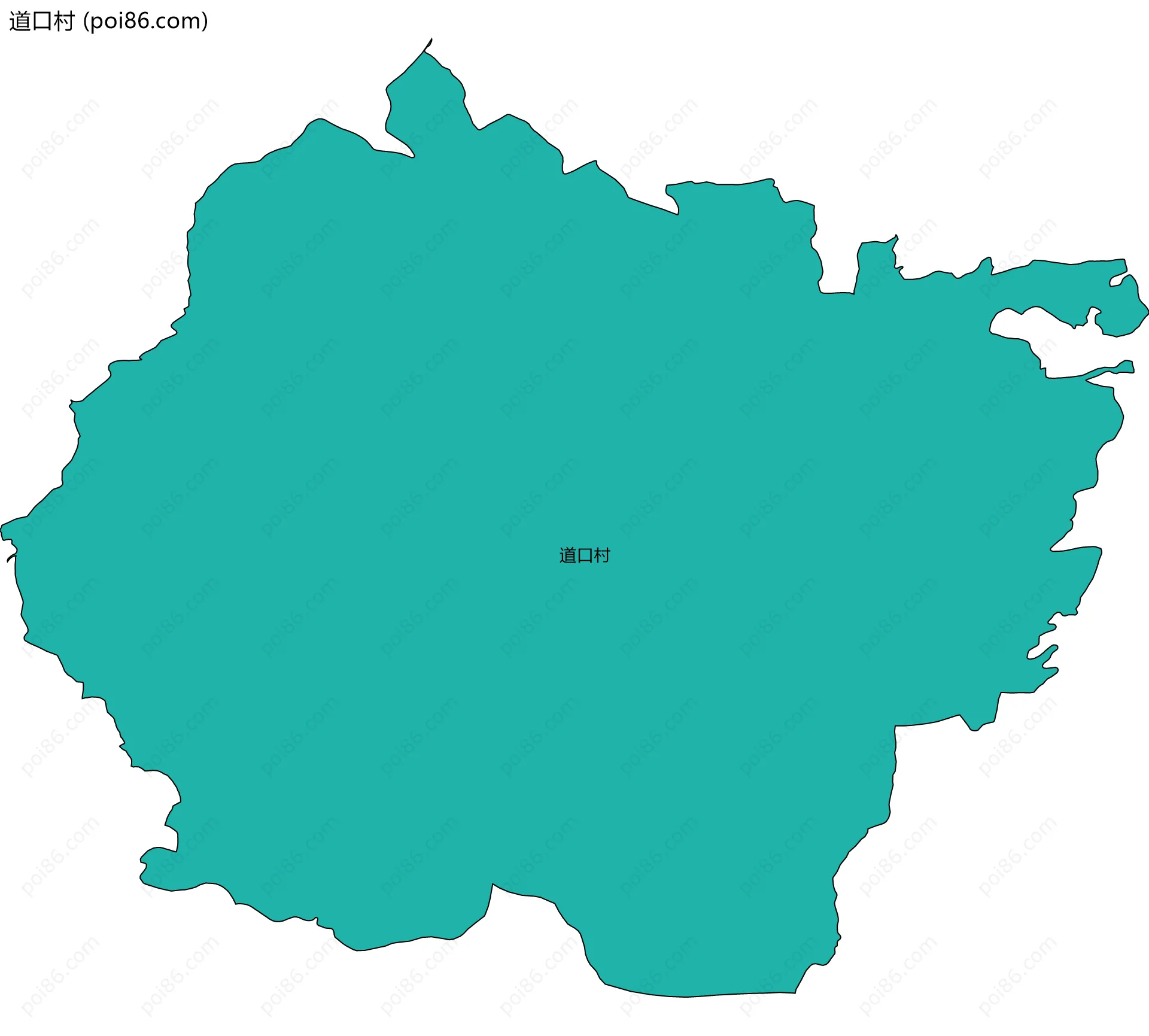 道口村边界地图