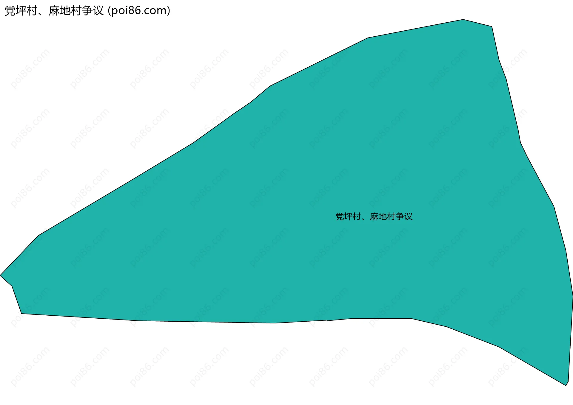 党坪村、麻地村争议边界地图
