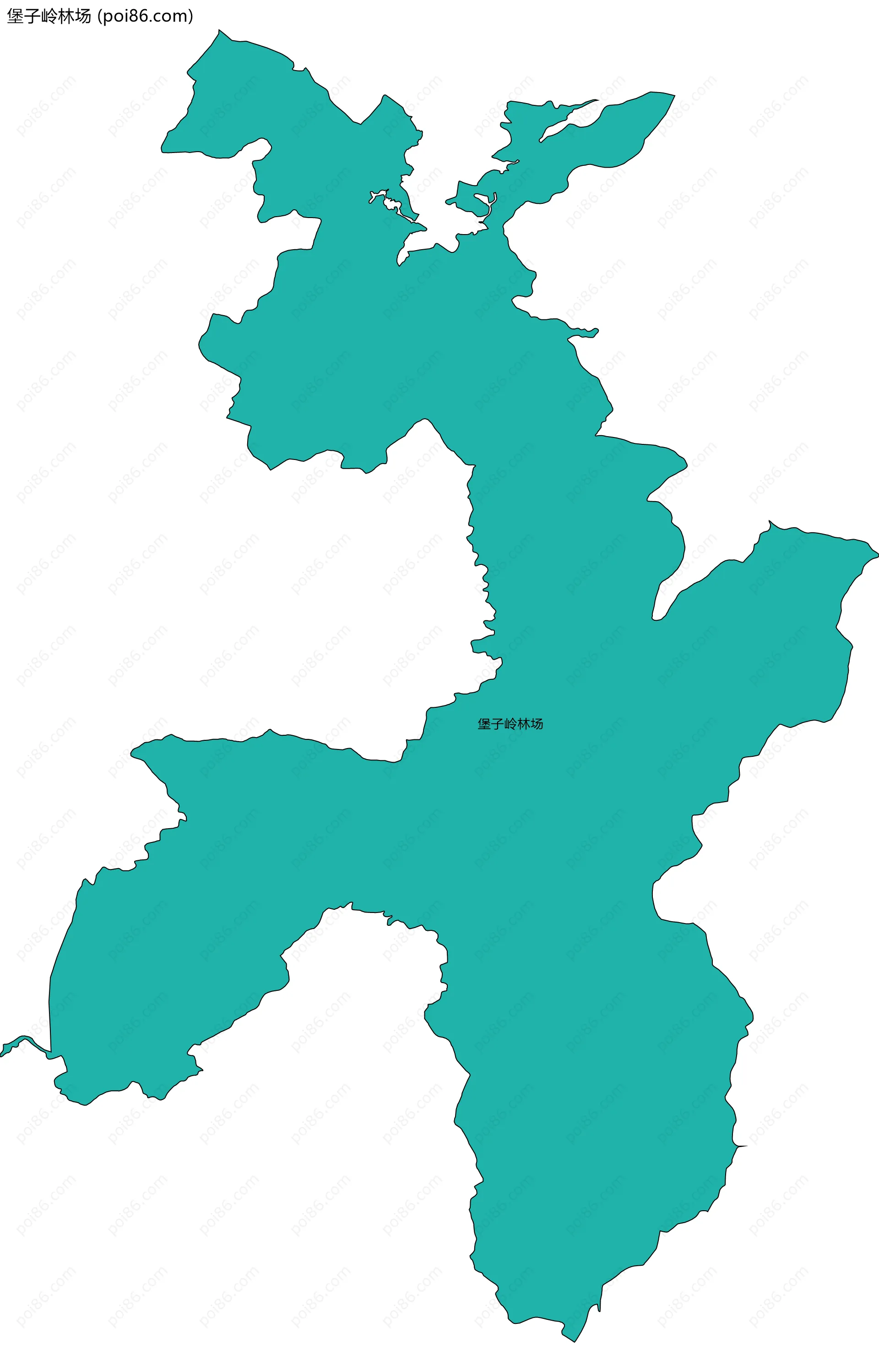 堡子岭林场边界地图