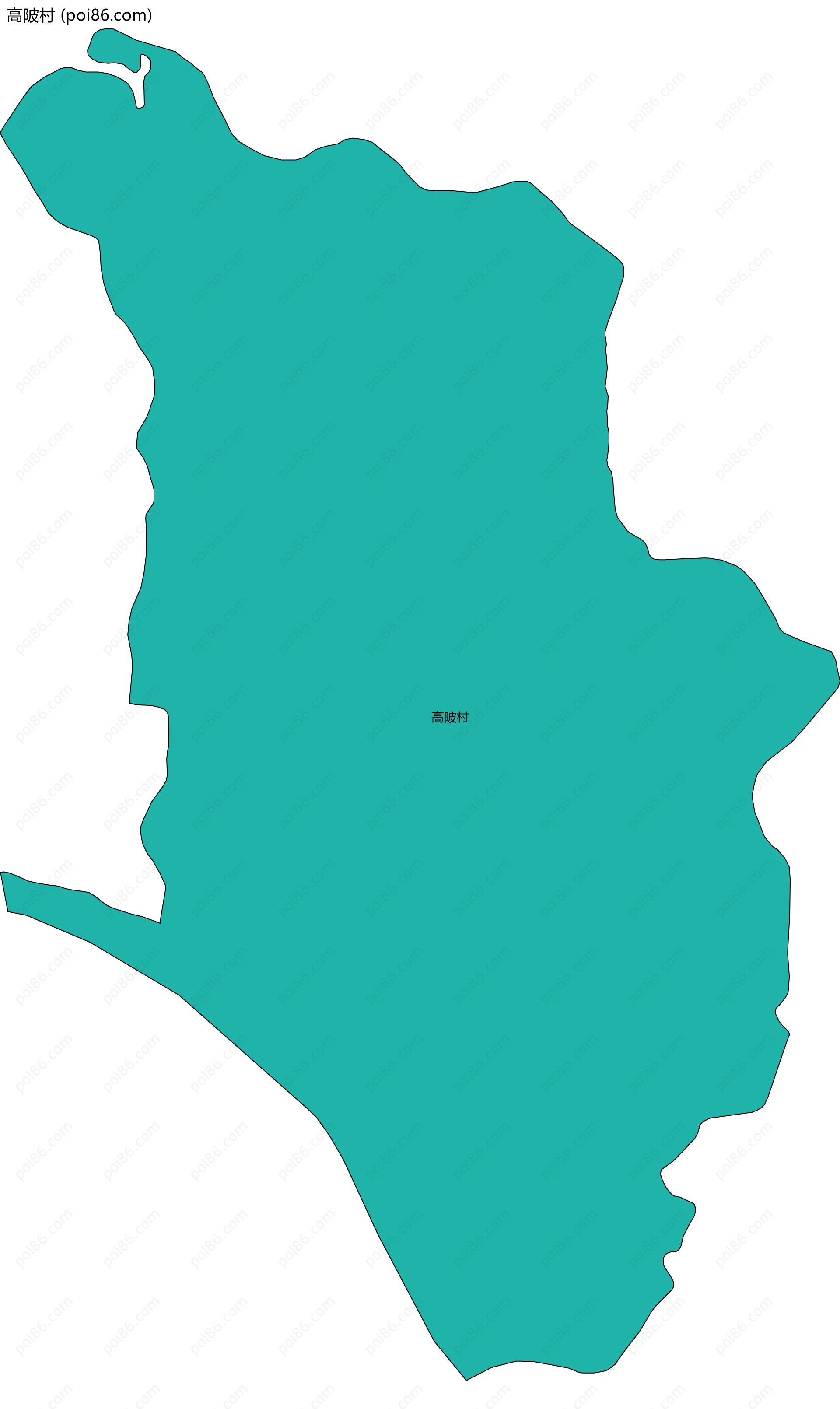 高陂村边界地图