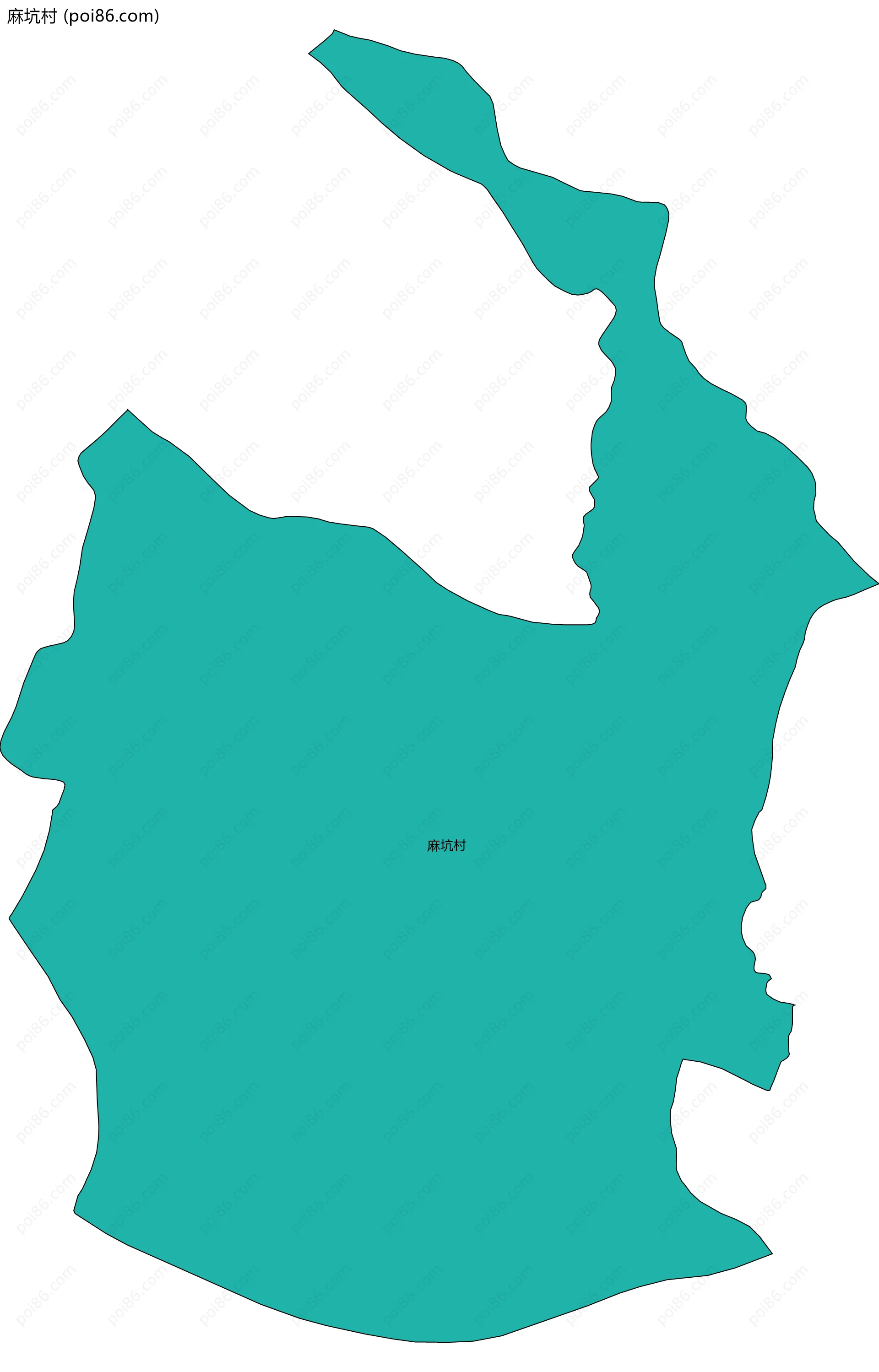 麻坑村边界地图