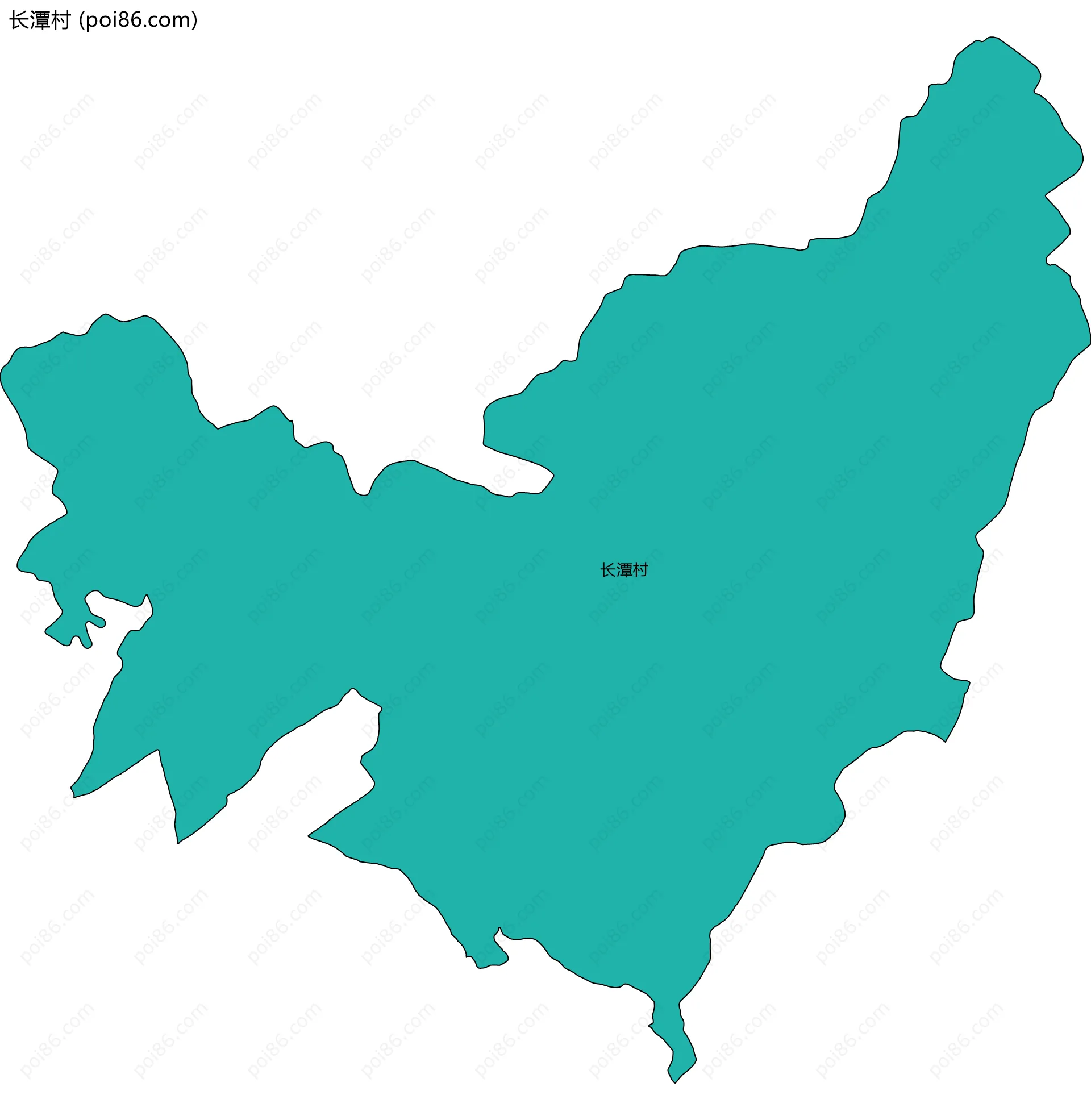 长潭村边界地图