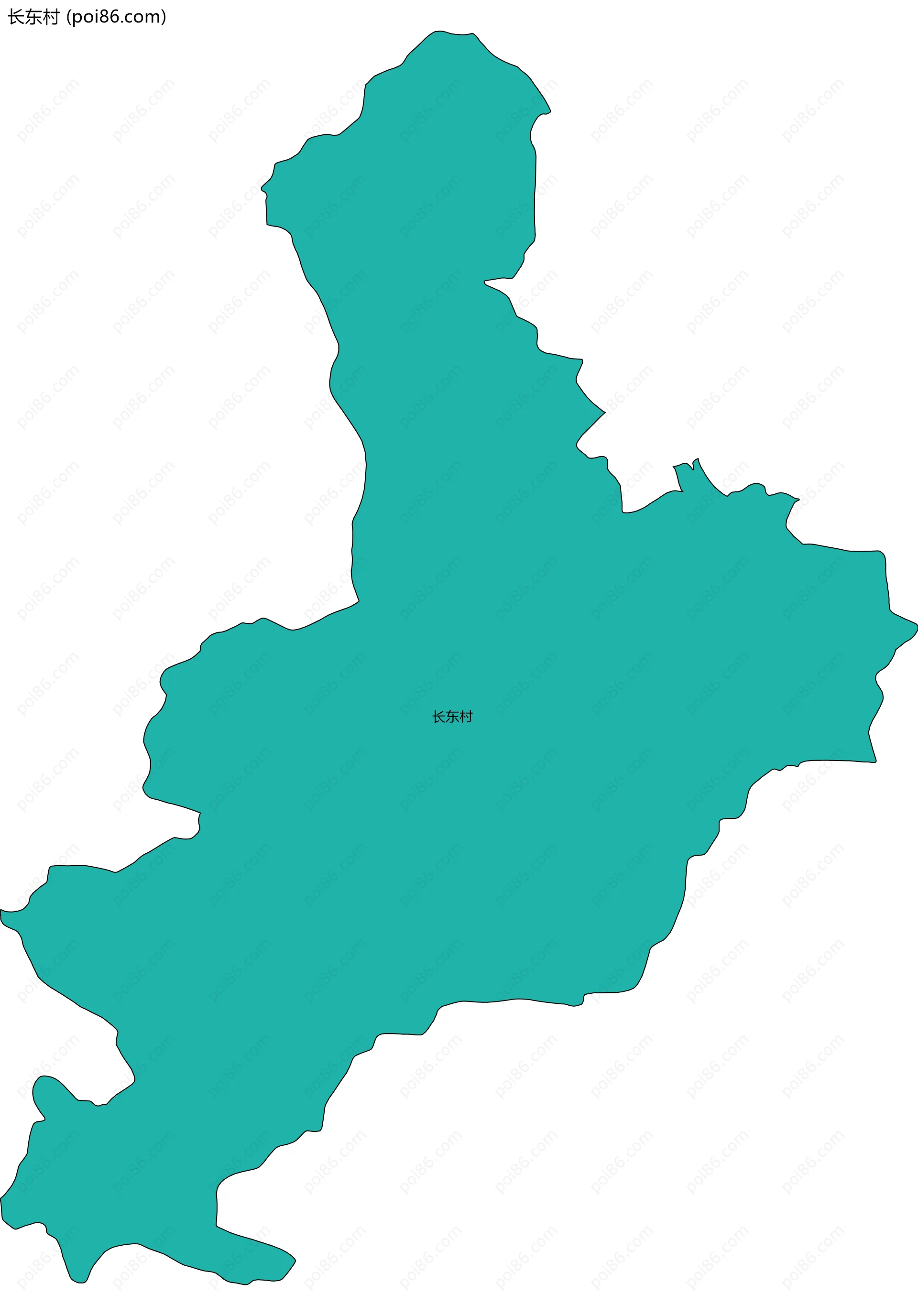 长东村边界地图