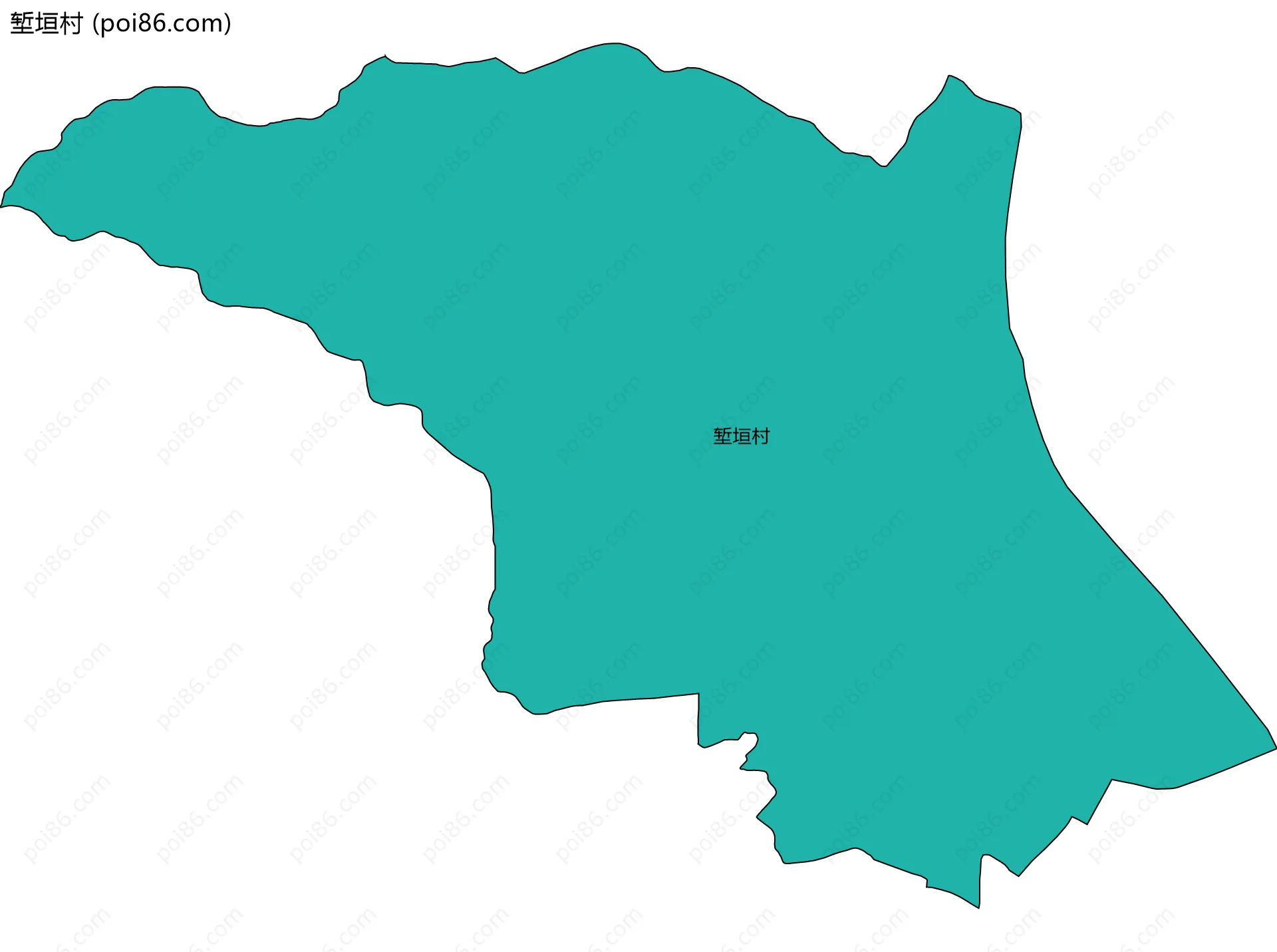 堑垣村边界地图