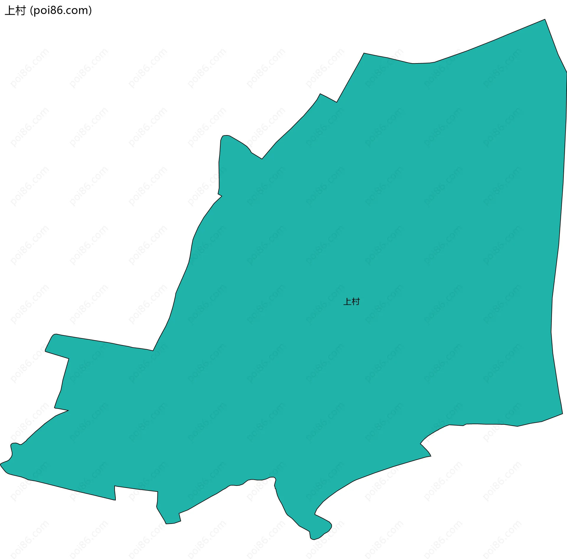 上村边界地图