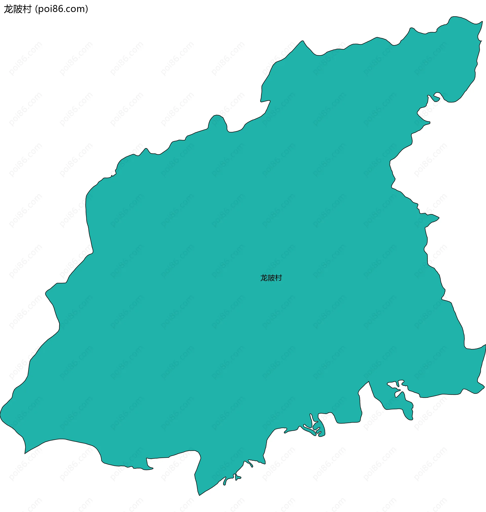 龙陂村边界地图